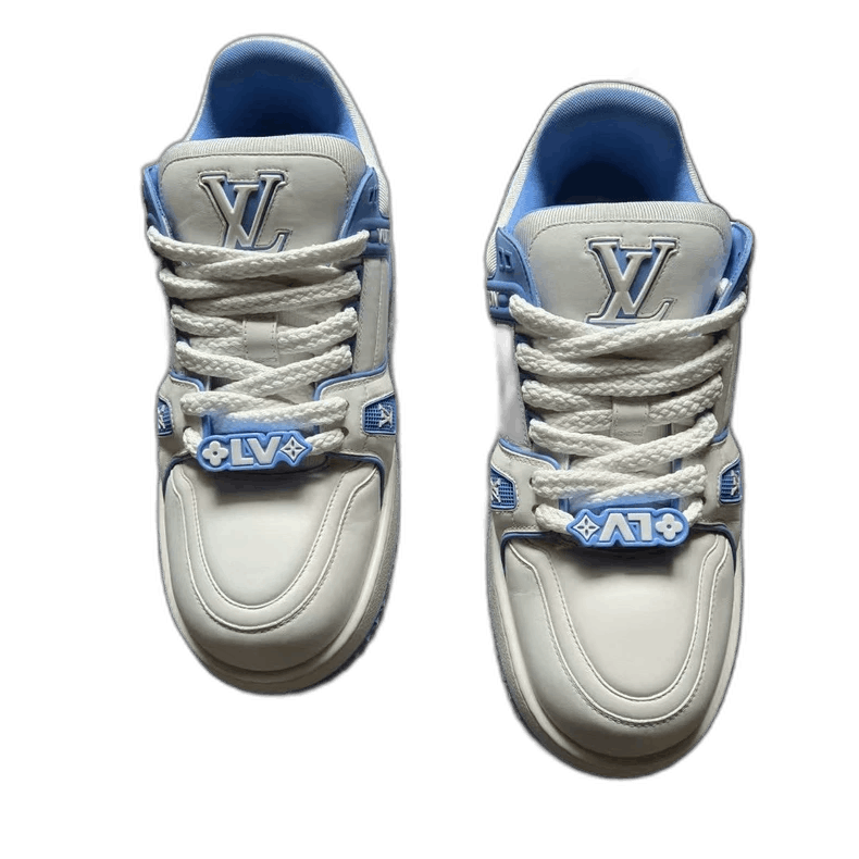 Louis Vuitton LV Trainer White Blue Sneakers