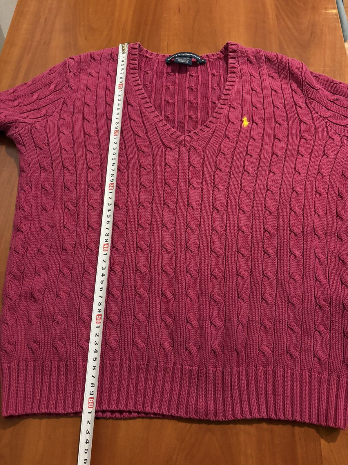 Ralph Lauren Sport Ralph Lauren Sport Cable-Knit Jumper & Sweater Men’s Pink XL Size XL / US 12-14 / IT 48-50 - 14 Thumbnail