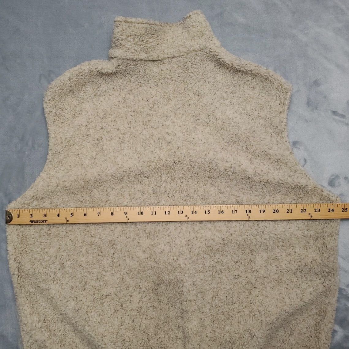 Vintage VINTAGE Center at Salmon Lake Montana Vest Mens L Beige Fleece Made in USA 90s Sportsmaster Mock Neck Full Zip Knitted Sweater Size US L / EU 52-54 / 3 - 8 Thumbnail