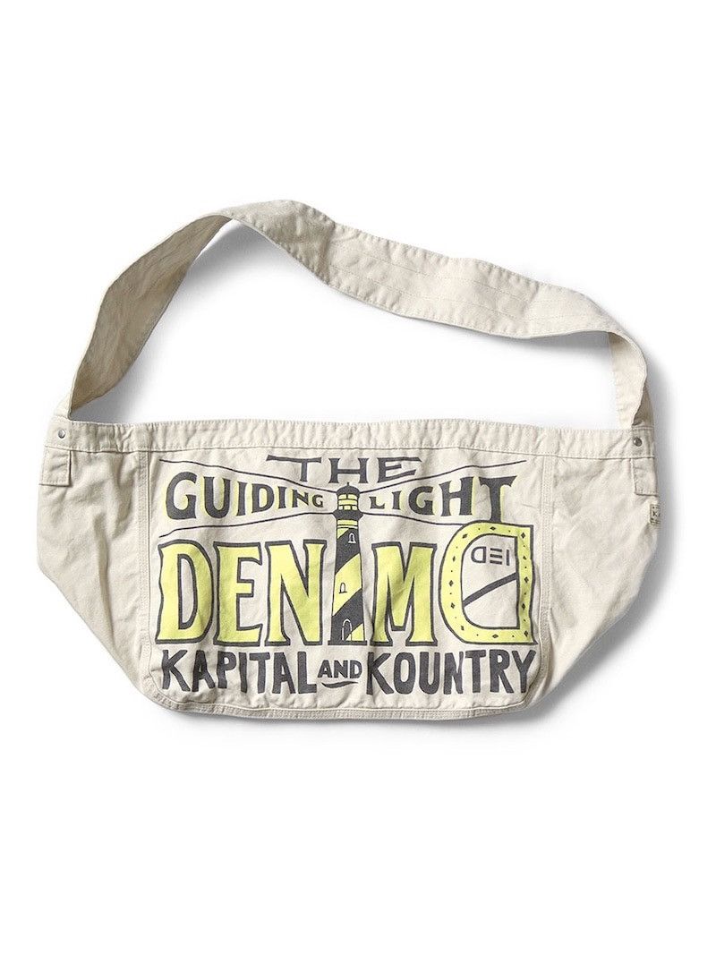 KAPITAL Canvas Newspaper Bag (GUIDING LIGHT pt)