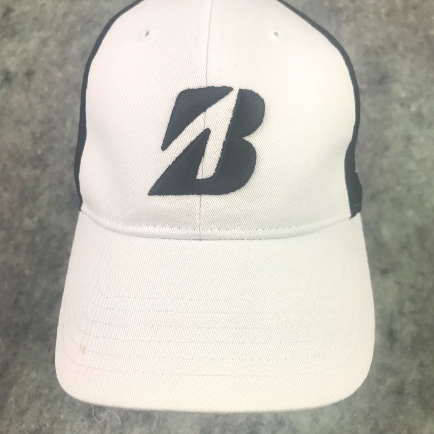 Logo 7 Bridgestone Womens Golf Hat Cap Black Adjustable Embroidered Logo B330 Front Back Twill Cotton Polyester Blend Hat Womens Adjustable Cap Size ONE SIZE - 2 Thumbnail