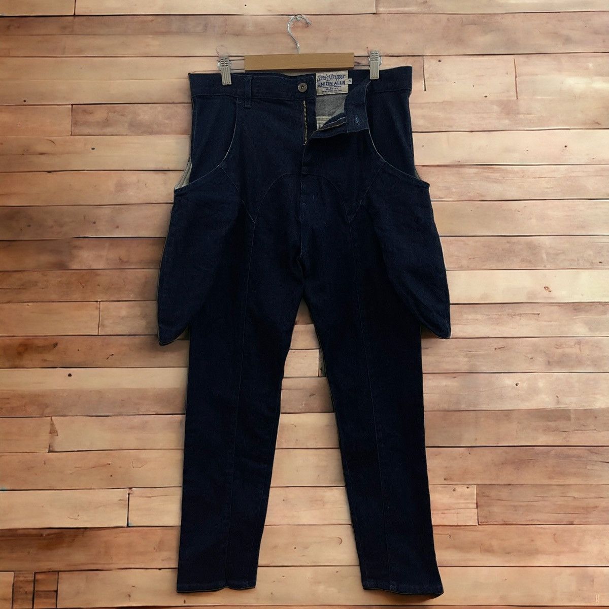 image of Kapital x Ministry Of Supply Candy Stripper Union Alls By Ministry Jeans in Indigo, Men's (Size 33)