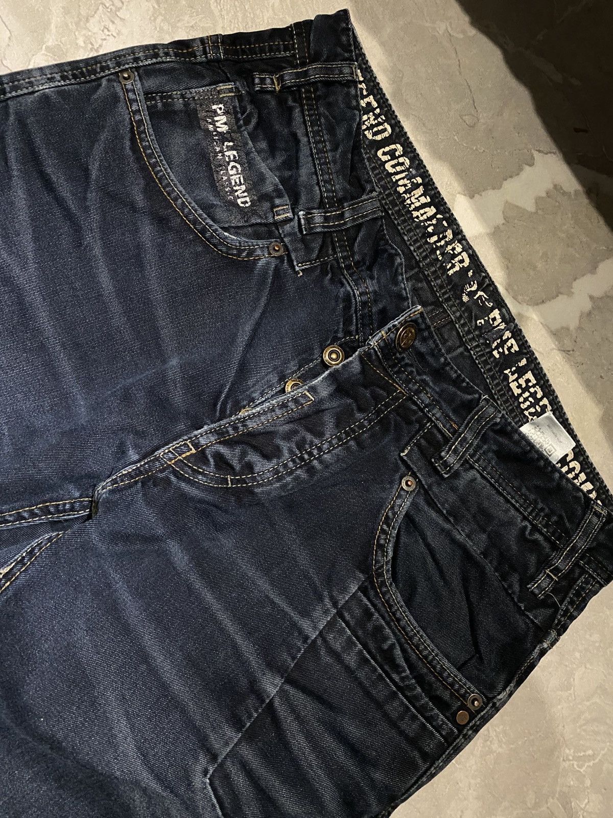 Japanese Brand Archive Distressed Washed Darkwear Slim / Number Nine Style Size US 33 - 3 Thumbnail