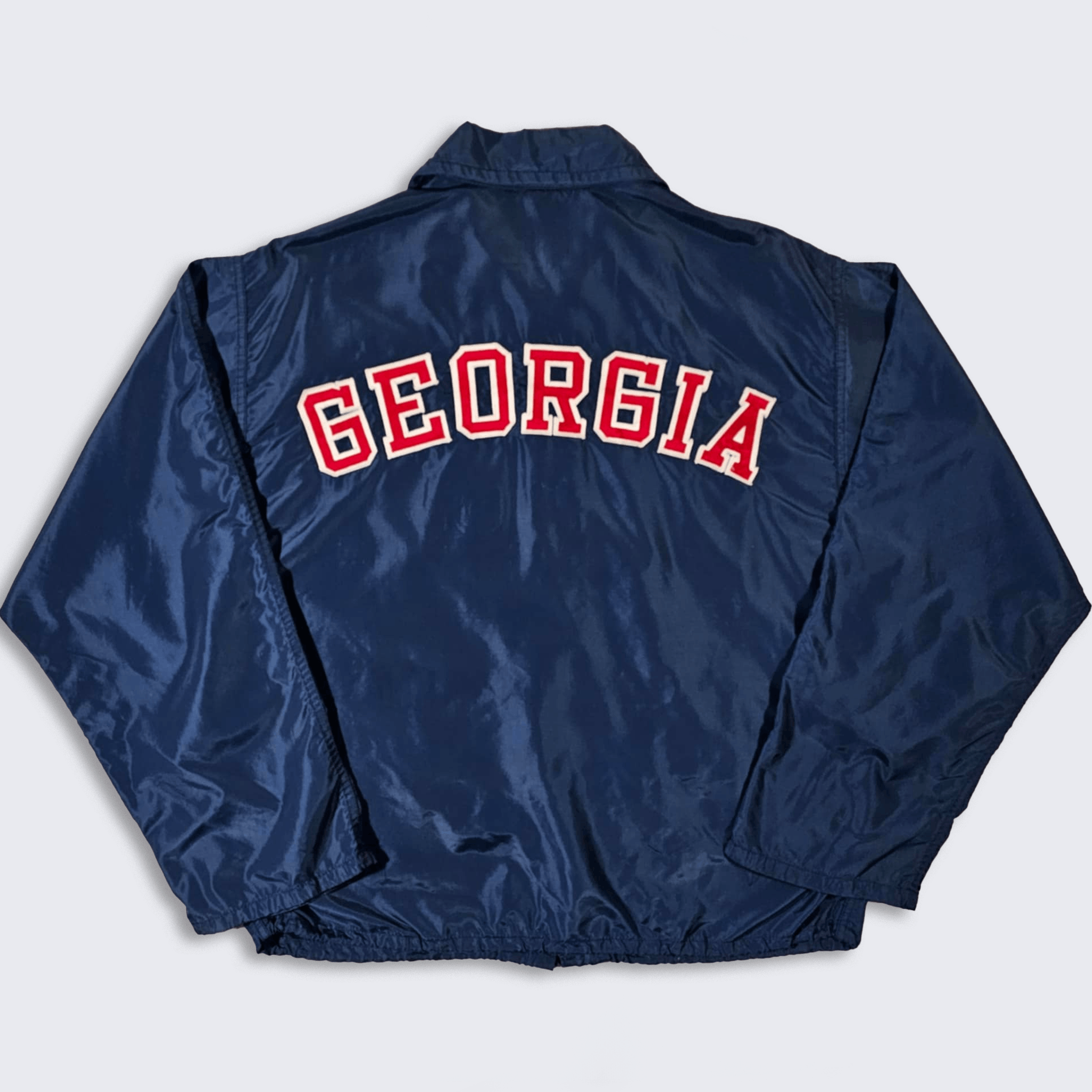 Russell Athletic × Vintage Georgia Bulldogs Vintage 80s Windbreaker Coach's Jacket Size US M / EU 48-50 / 2 - 1 Thumbnail