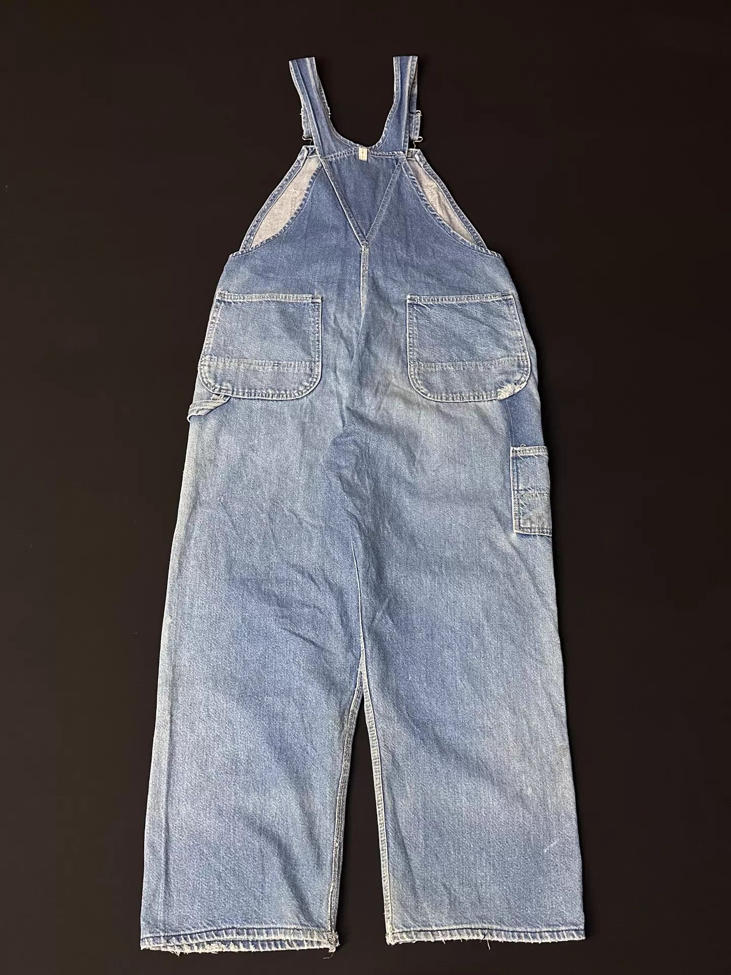Other Vintage 50-60s USA Farmer Repaired Baggy Overalls Size US 30 / EU 46 - 7 Thumbnail