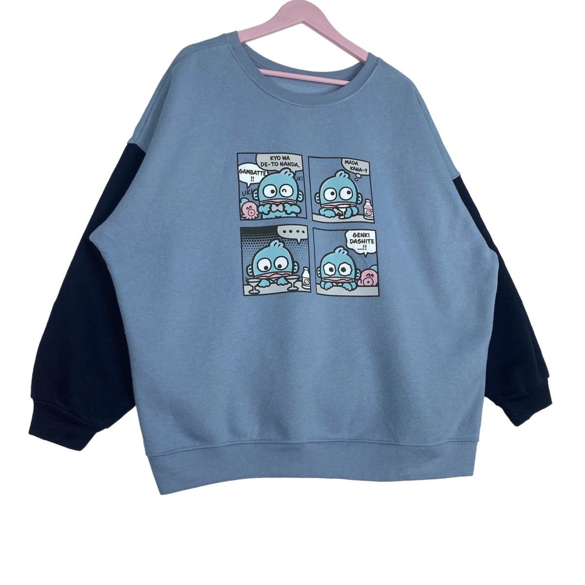 Designer × Vintage Hangyodon Sweatshirt Crewneck Pull Over Jumper Size US L / EU 52-54 / 3 - 4 Thumbnail
