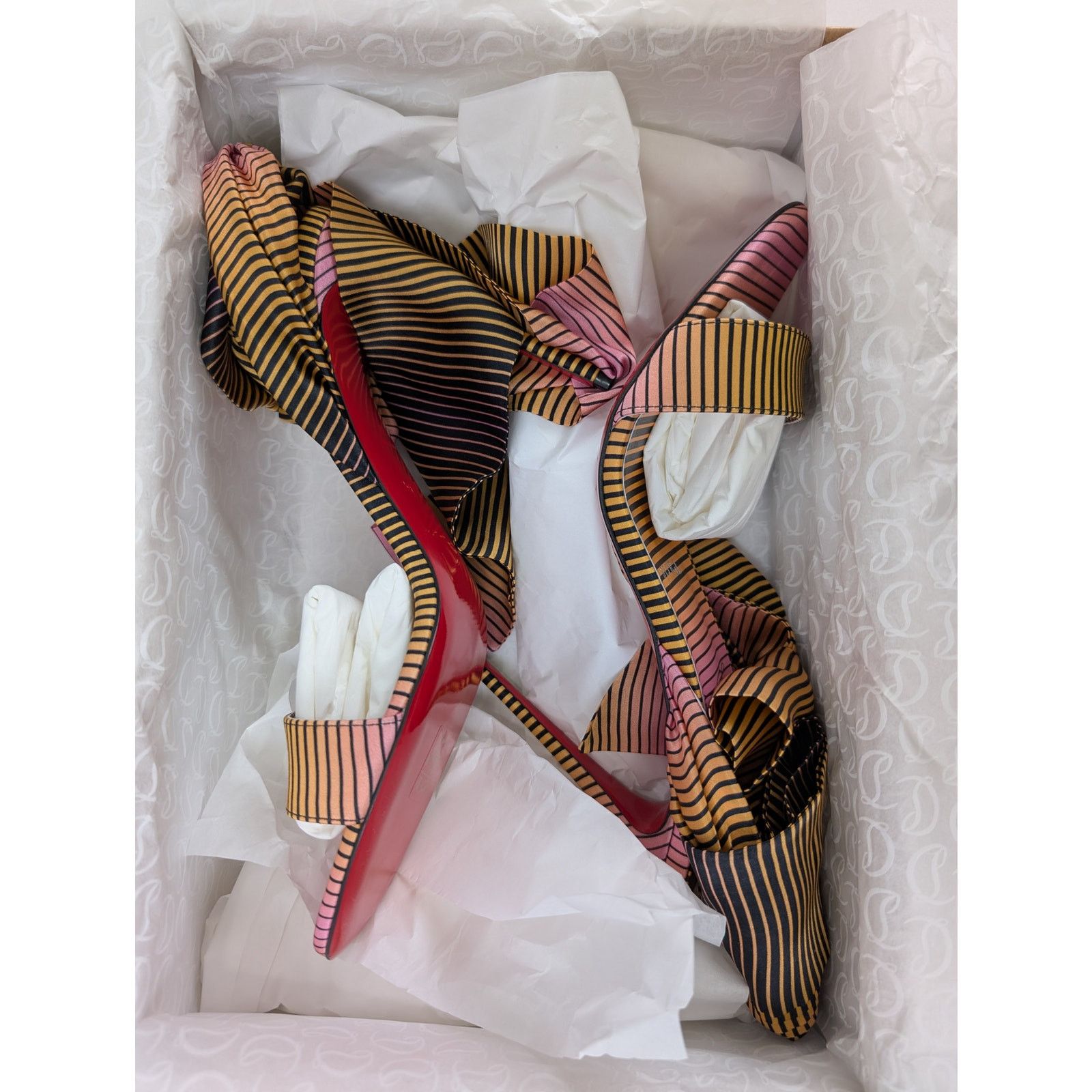Christian Louboutin o1rshd1 Sandale Du Désert 100mm Heeled Sandal in Multicolor Size US 10 / IT 40 - 19 Thumbnail