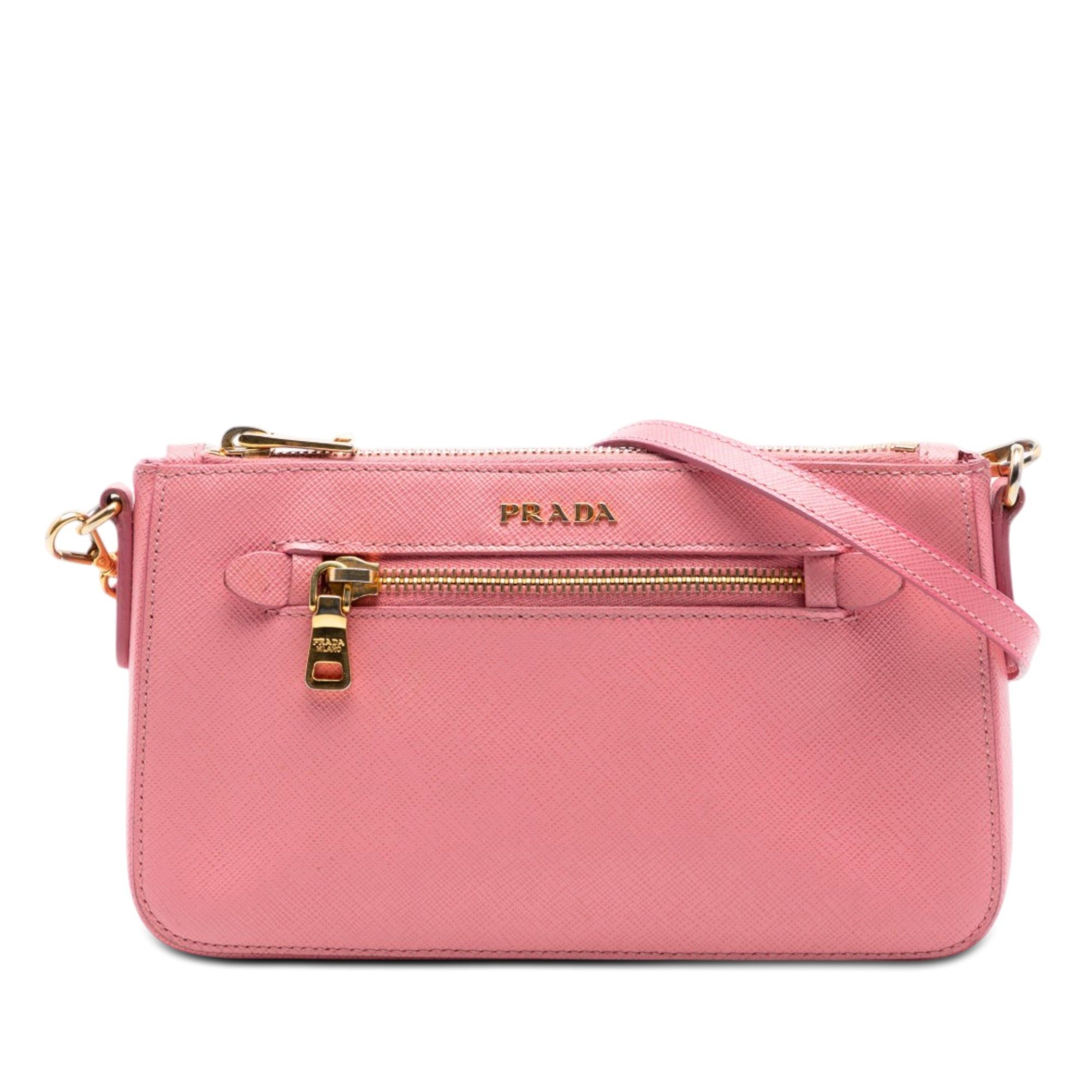 Prada Saffiano Lux Front Pocket Crossbody Size ONE SIZE - 1 Thumbnail