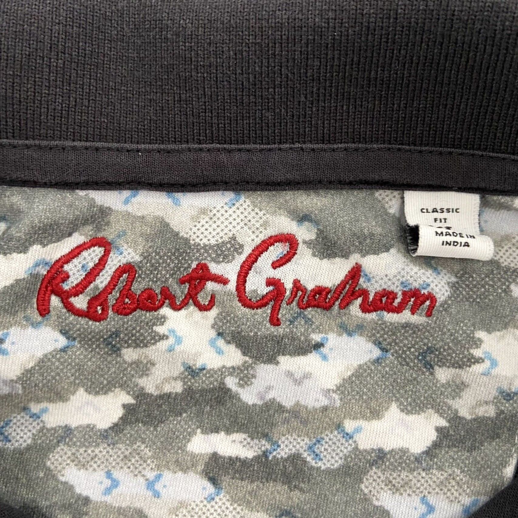Robert Graham VINTAGE Robert Graham Polo Shirt Men XL Black Short Sleeve Skull Logo Casual Size US XL / EU 56 / 4 - 5 Thumbnail