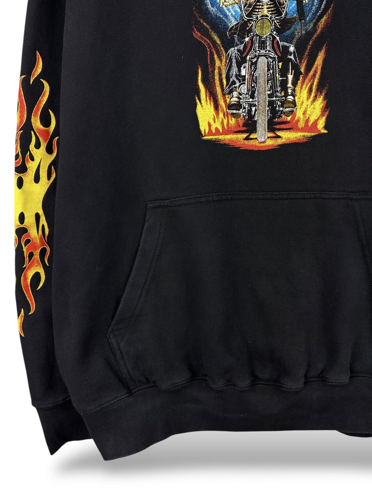 Other Vintage Skull Biker Flame Motorcycle Chopper Graphic Hoodie Size US XL / EU 56 / 4 - 11 Thumbnail