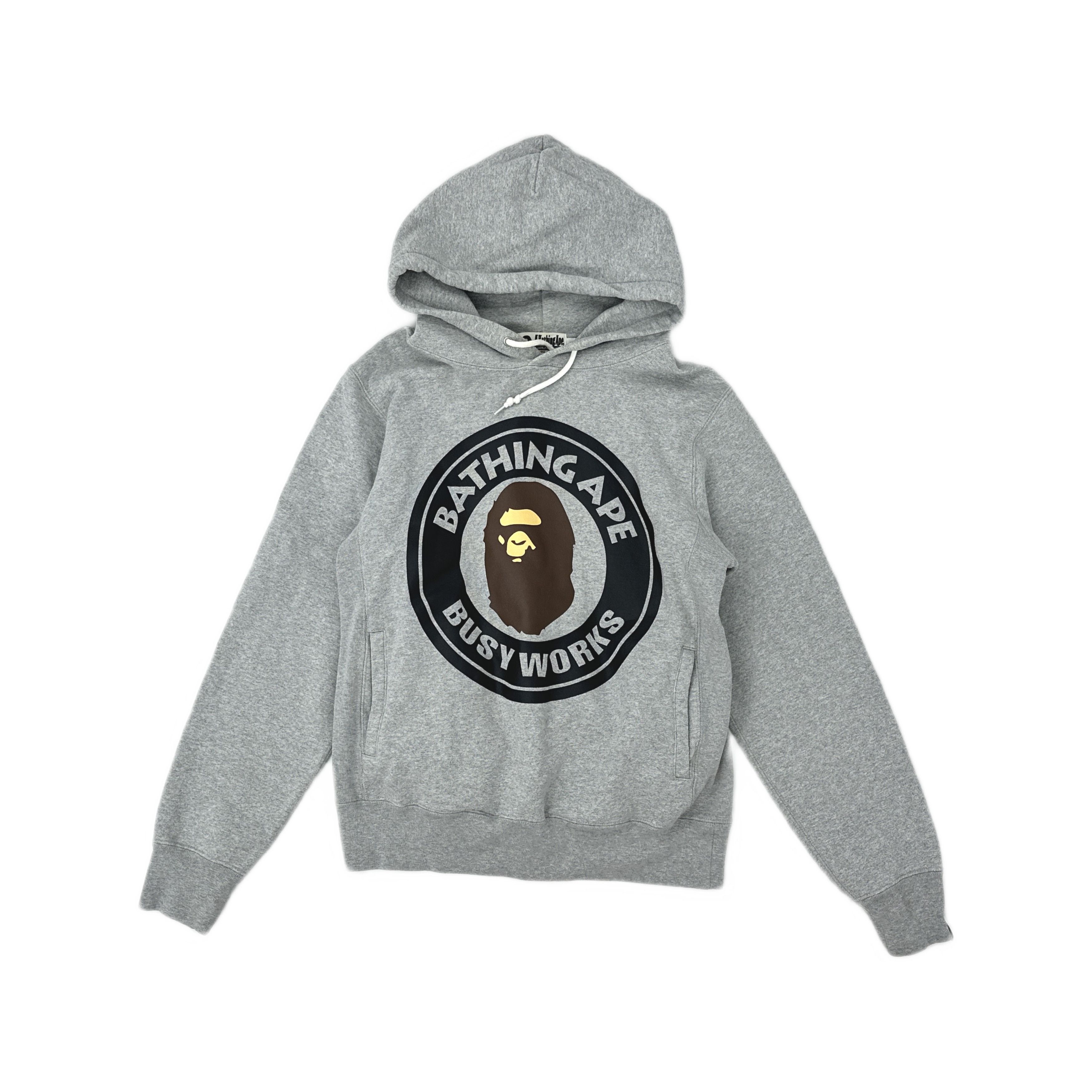 Bape A Bathing Ape Busy Works Hoodie Gray Size M Size US M / EU 48-50 / 2 - 1 Thumbnail