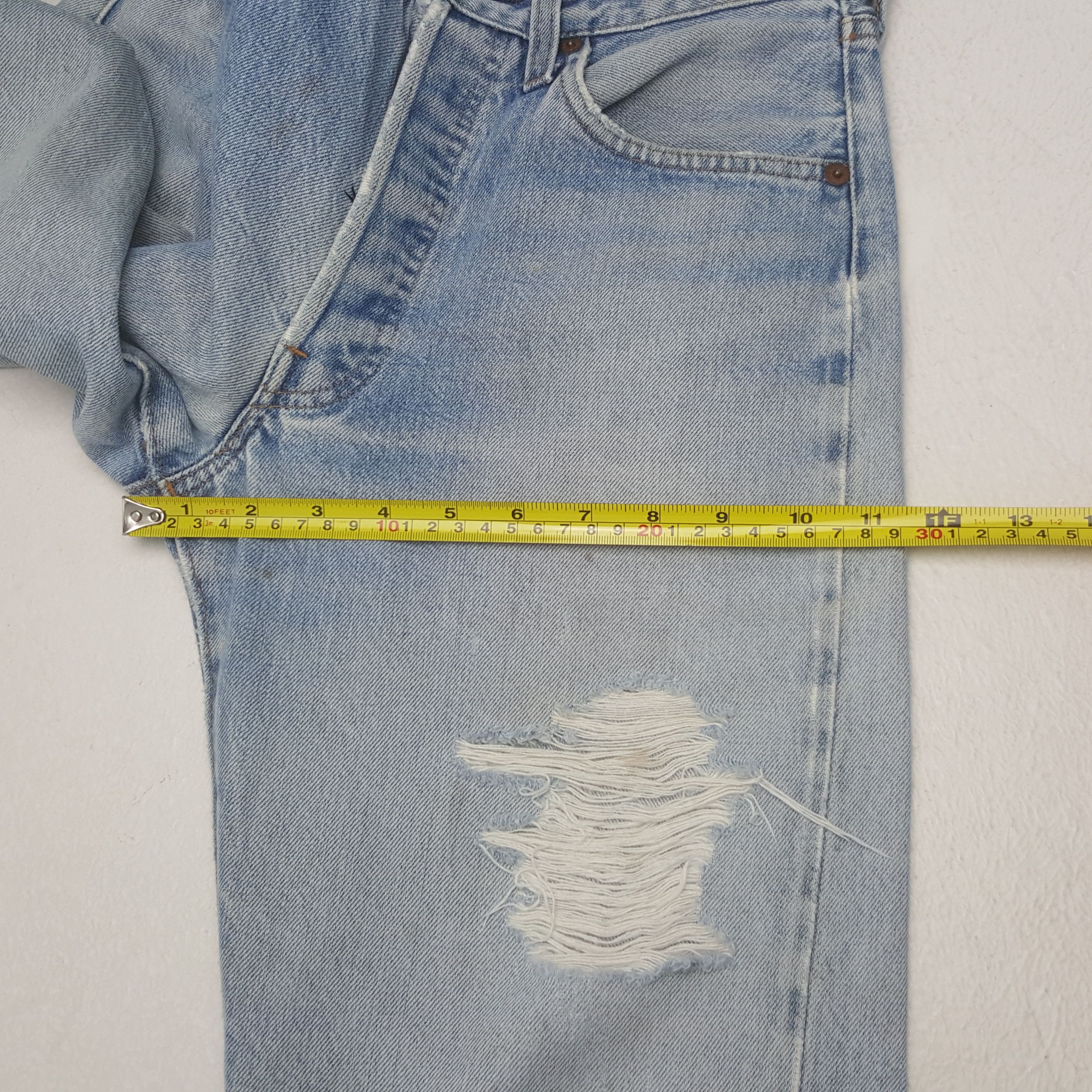 Levi's Vintage Levi's 501 Selvedge Grunge Denim Jeans C297N11 Size US 28 / EU 44 - 12 Thumbnail