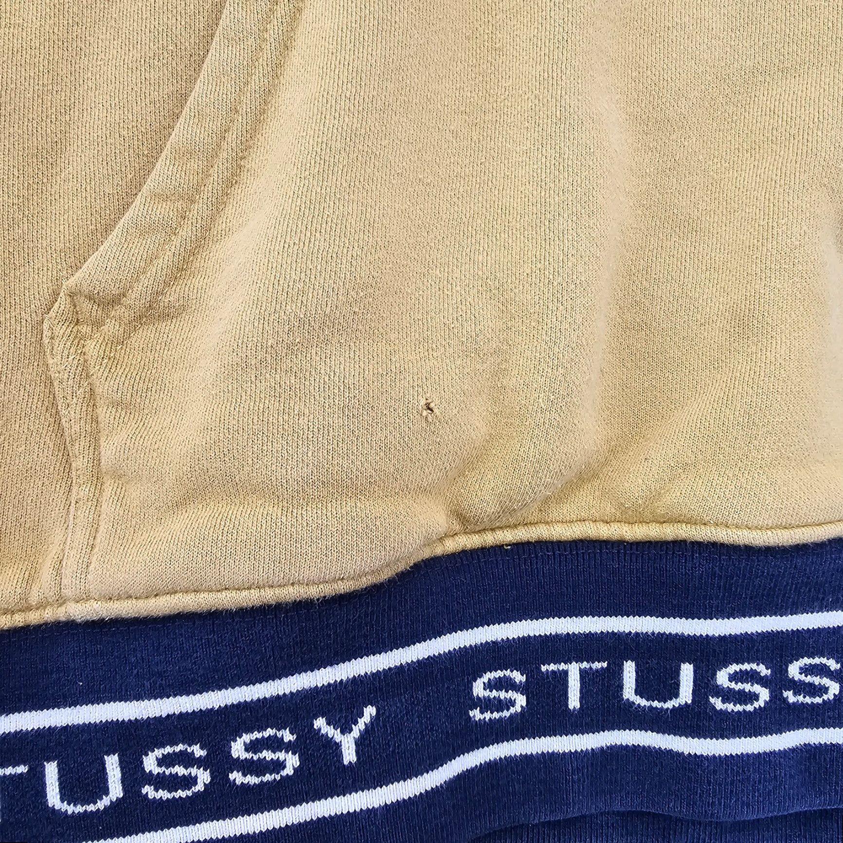 Vintage VINTAGE Stussy Sweater Mens Size Small Yellow Hoodie Cotton Knit Pullover Y2K Sweatshirt Size US S / EU 44-46 / 1 - 5 Thumbnail