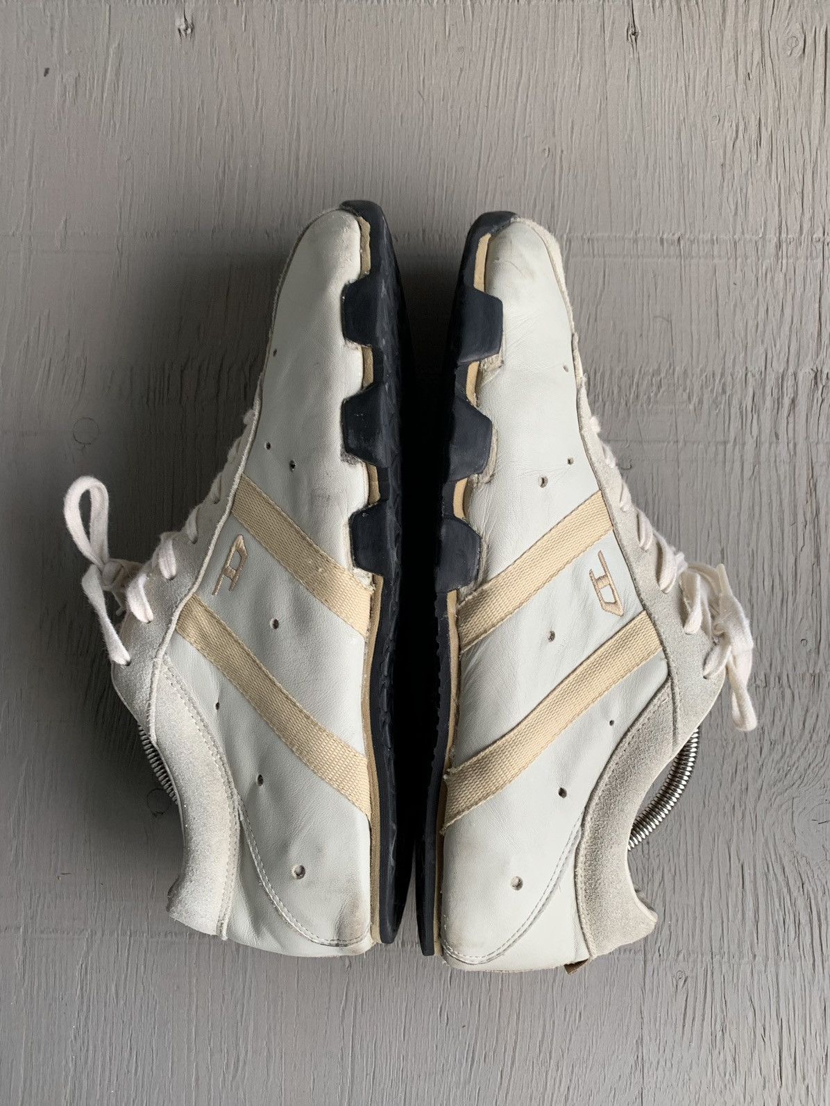 Diesel × Vintage 2000s Diesel Wish Sneakers Y2K Vintage Square Toe MM Leather Size US 10 / EU 43 - 11 Thumbnail