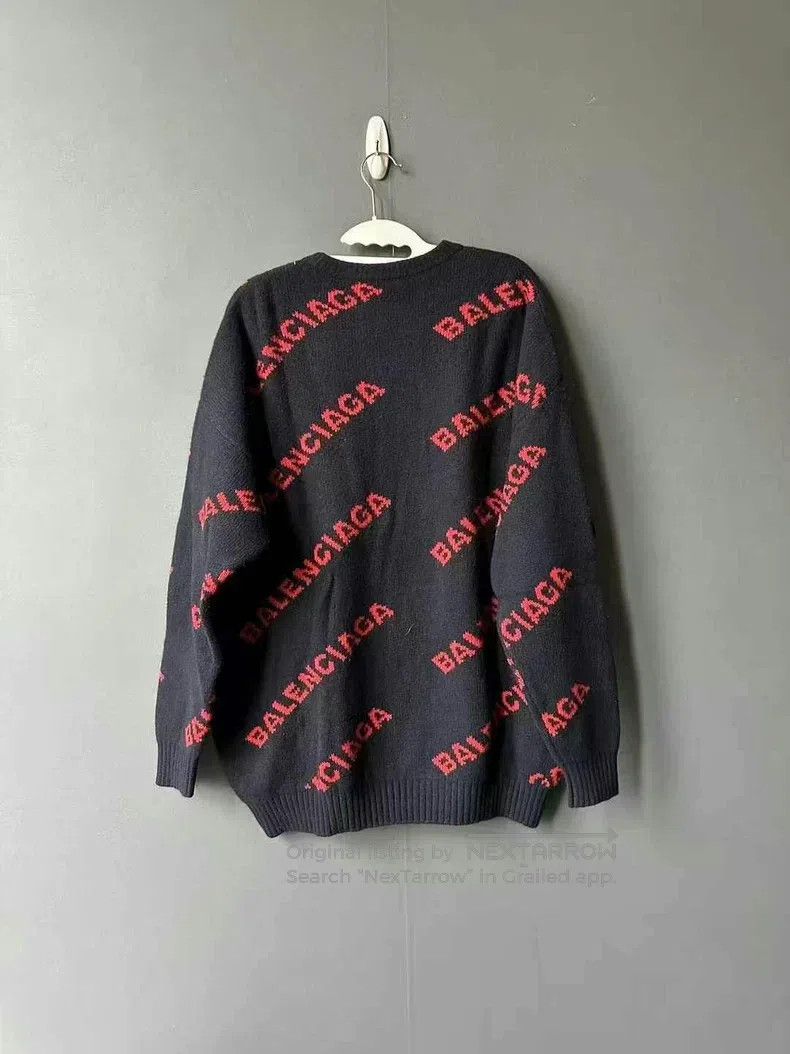 Balenciaga Balenciaga Slogan Knit Sweater Size US S / EU 44-46 / 1 - 2 Thumbnail