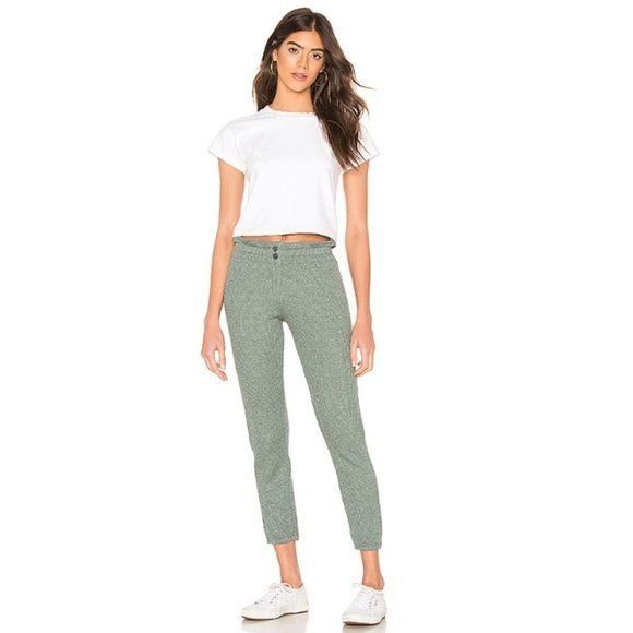 MONROW Monrow Cactus Green Thermal Elastic Waist Sweats Size 26" / US 2 / IT 38 - 1 Thumbnail