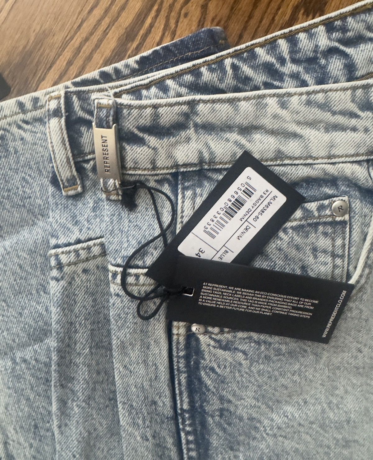 Represent Clo. Represent R3 Baggy Denim Size US 34 / EU 50 - 6 Thumbnail