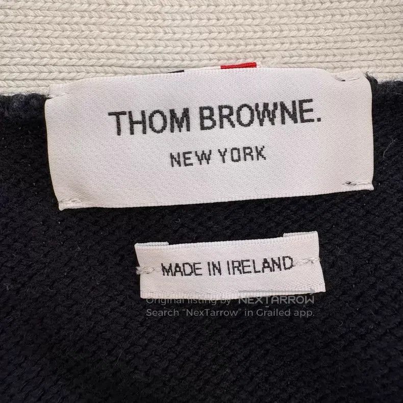Thom Browne Thom Browne Striped V-Neck Single Breasted Long Sleeve Kni Size M / US 6-8 / IT 42-44 - 7 Thumbnail