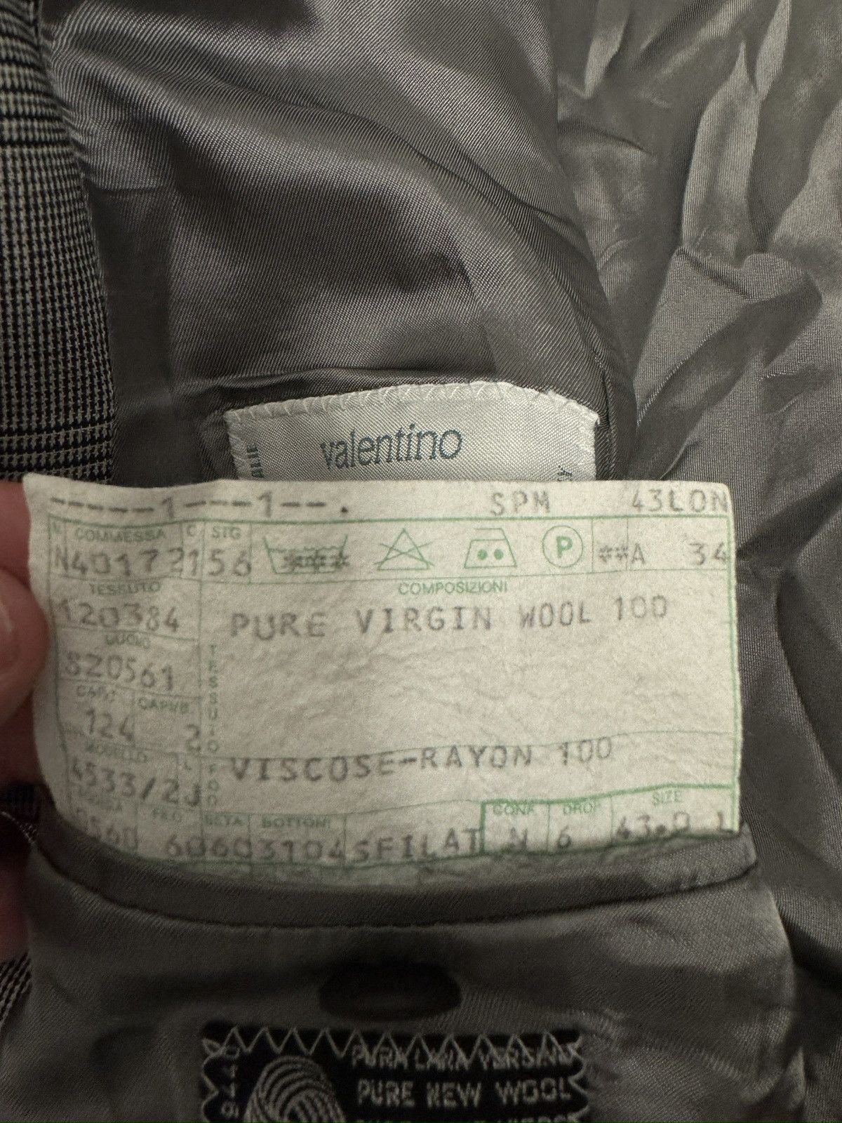 VALENTINO UOMO Made in Italy Peak Lapel DB Wool Blazer