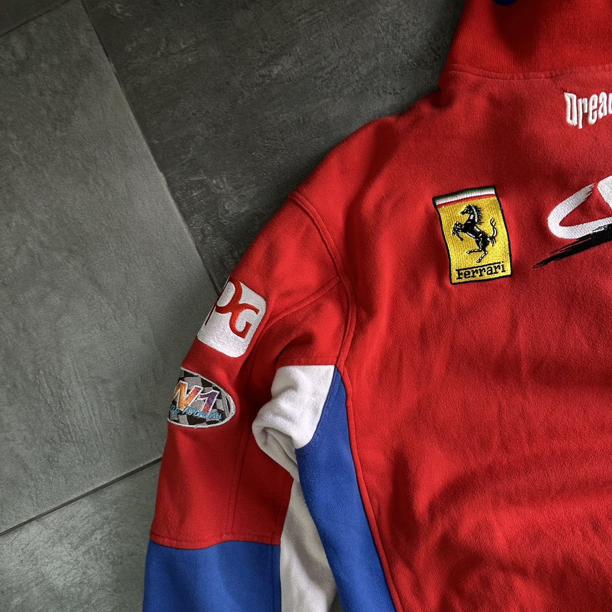 Vintage Vintage Zip 1/4 Zip Sweater Racing Sky Moto FW1 PPG Michelin Size US XL / EU 56 / 4 - 14 Thumbnail