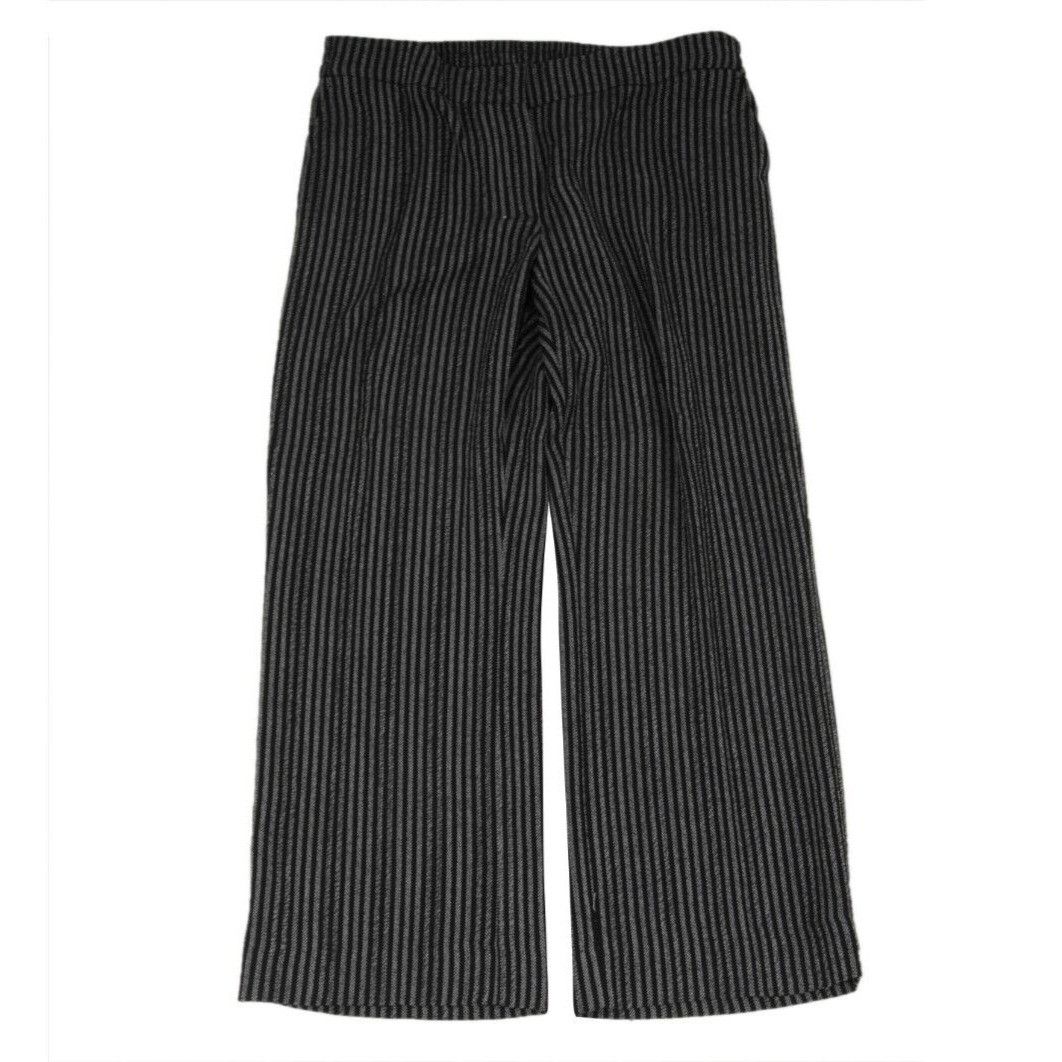 Akris Akris Punto Striped Pants Grey Wool Viscose Size 30" / US 8 / IT 44 - 1 Thumbnail