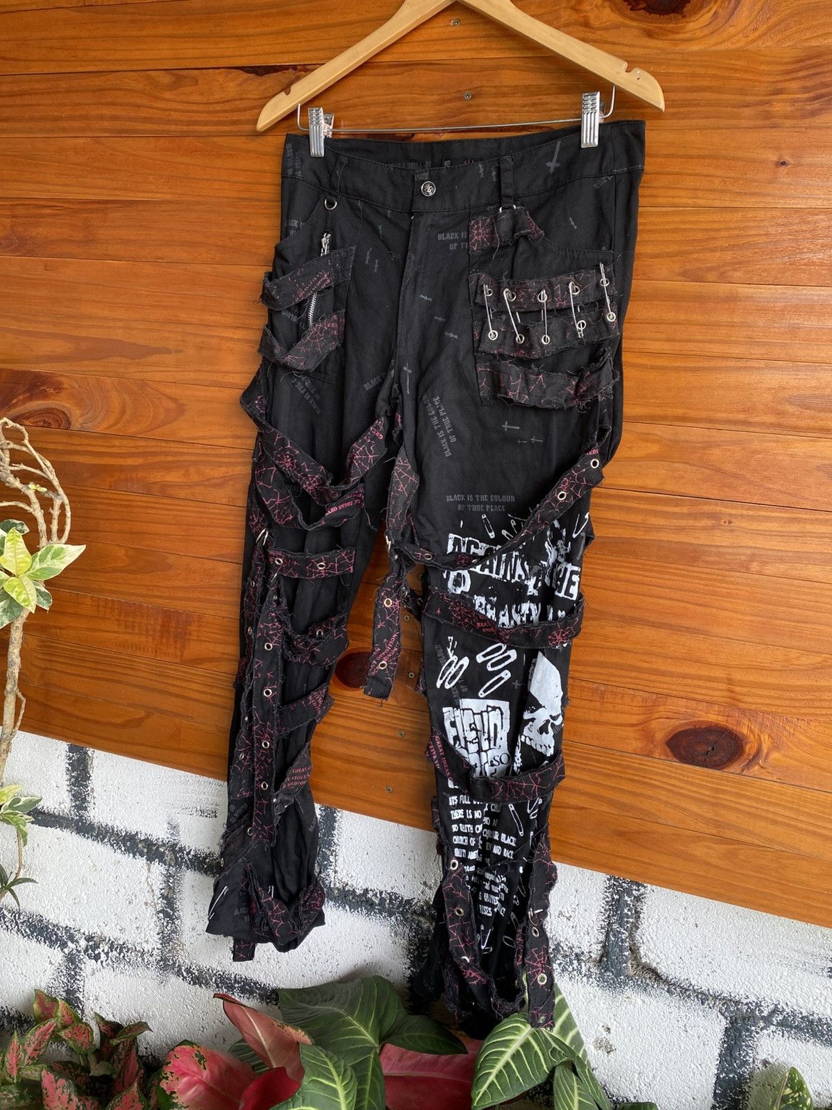 Japanese Brand GLP Gothic Lauta Punk Bondage Pant Black Multi-Strap Archive Size US 30 / EU 46 - 8 Thumbnail