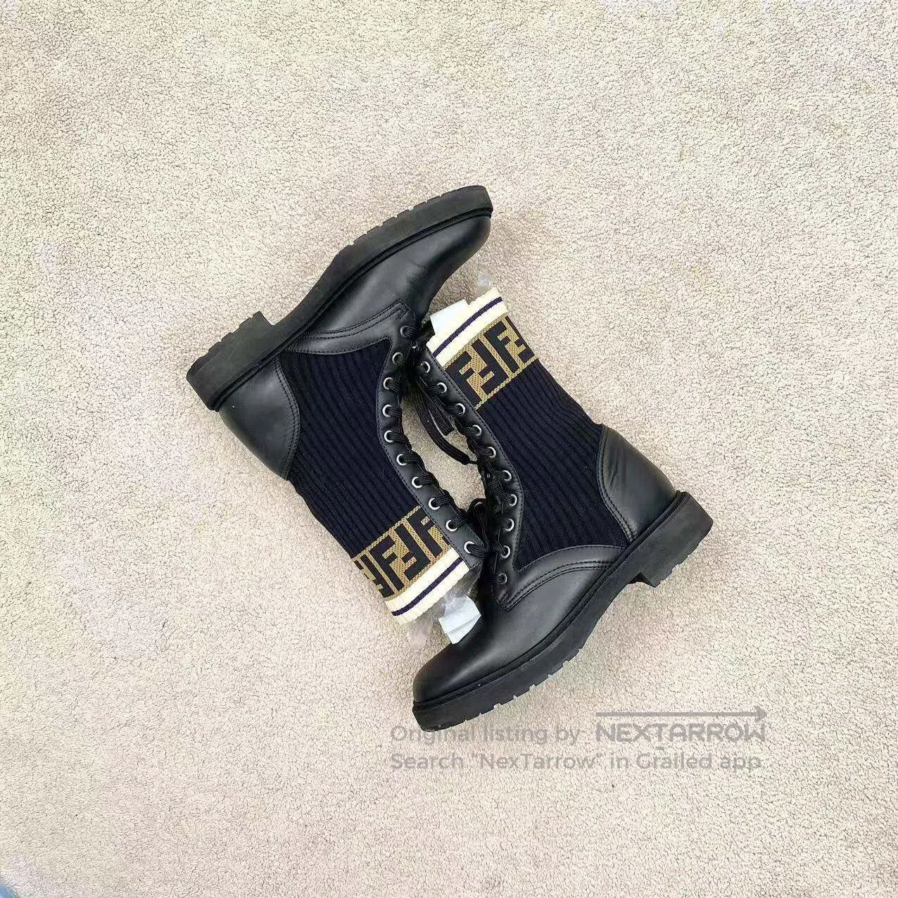 Fendi Fendi Old flower high-top Martin boots| Size US 6.5 / IT 36.5 - 4 Thumbnail