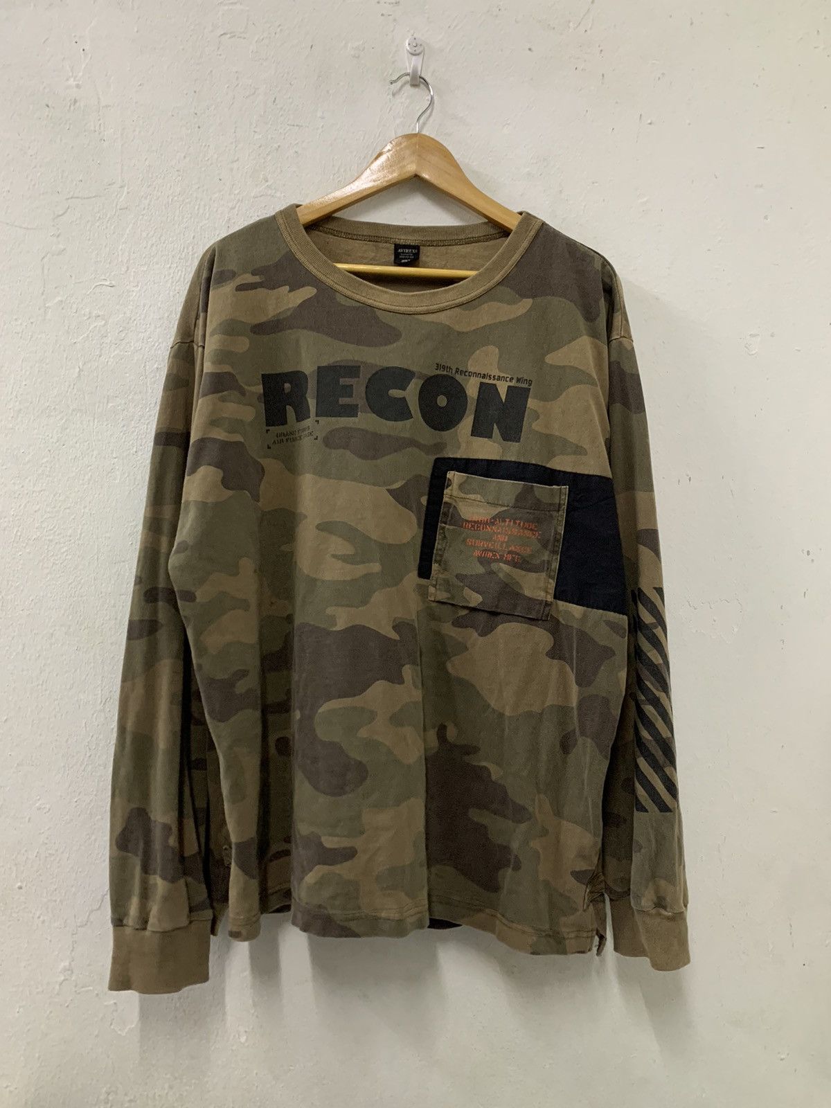 Avirex Avirex Camo RECON Long Sleeve Size US XXL / EU 58 / 5 - 1 Thumbnail