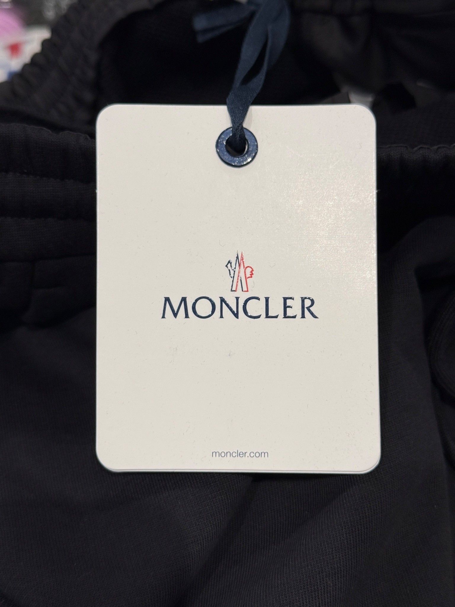 Moncler Moncler Logo Patch Cotton Sweatpants Black Size US 33 - 6 Thumbnail