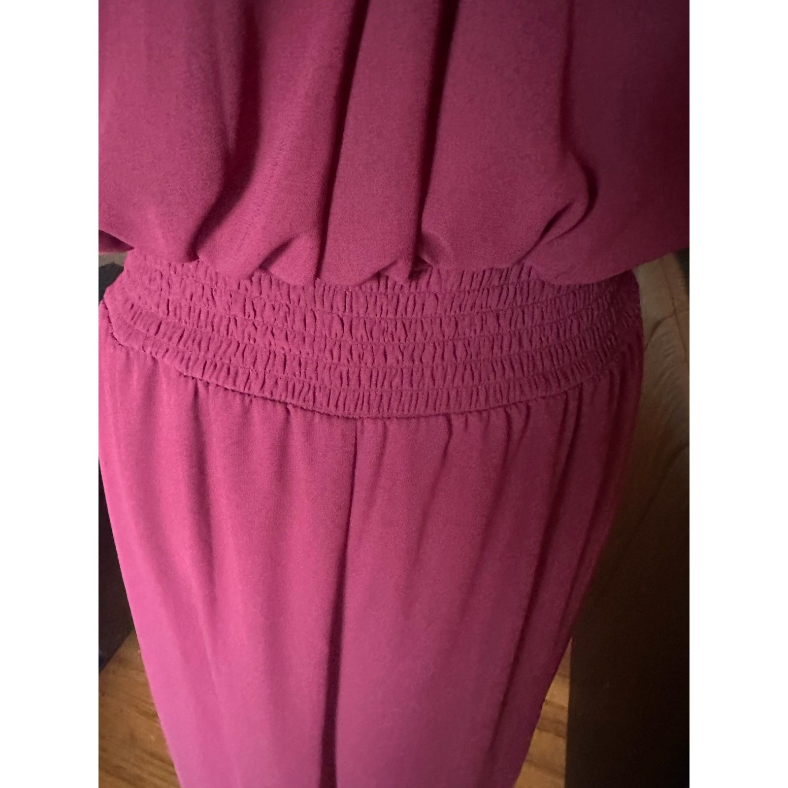 Vince Camuto Vince Camuto Tie-Neck Chiffon Overlay Jumpsuit – Women’s L Size 32" / US 10 / IT 46 - 3 Thumbnail