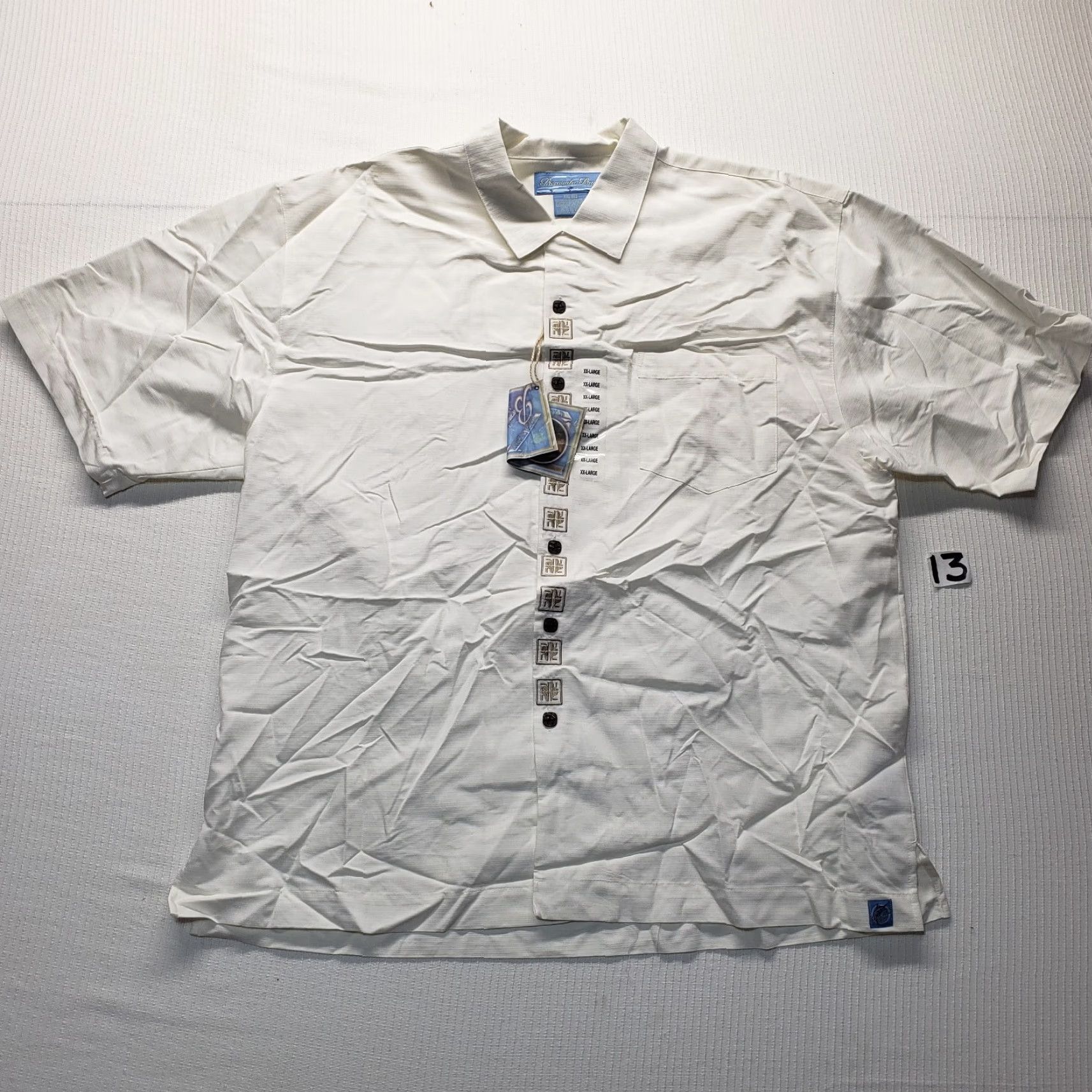 Vintage VINTAGE Bermuda Bay Shirt Adult 2XL Brown 70s 80s Hawaiian Camp Button-Up Short Sleeve Men's Bermuda Bay Logo, Bohemian, Tropical, Aloha Size US XXL / EU 58 / 5 - 2 Thumbnail