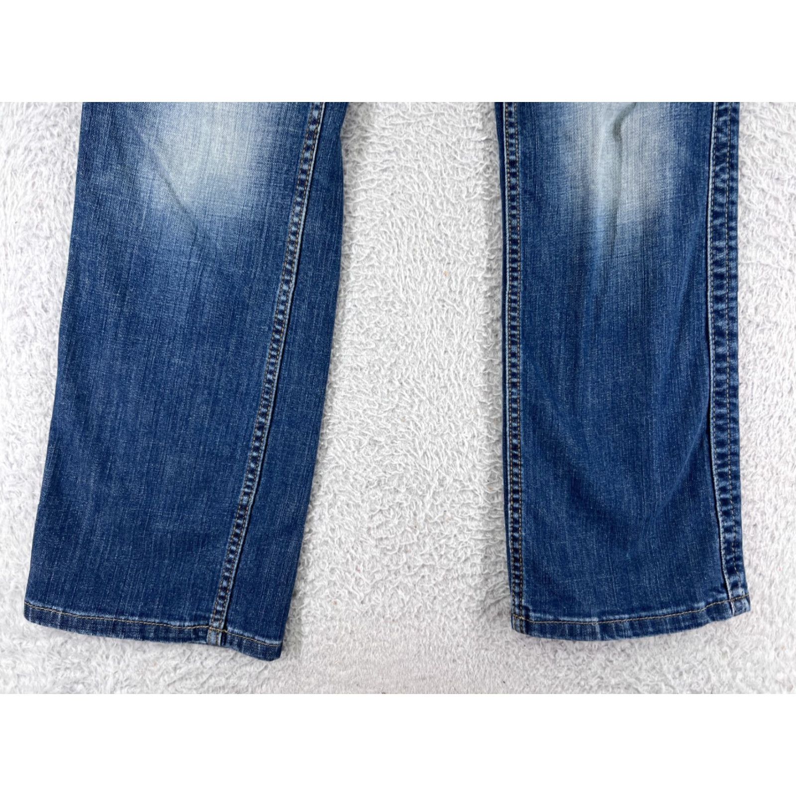 Calvin Klein Calvin Klein Jeans Women 10 Blue Denim Embroidered Flap Pockets Ultimate Skinny Womens Size 32" / US 10 / IT 46 - 6 Thumbnail