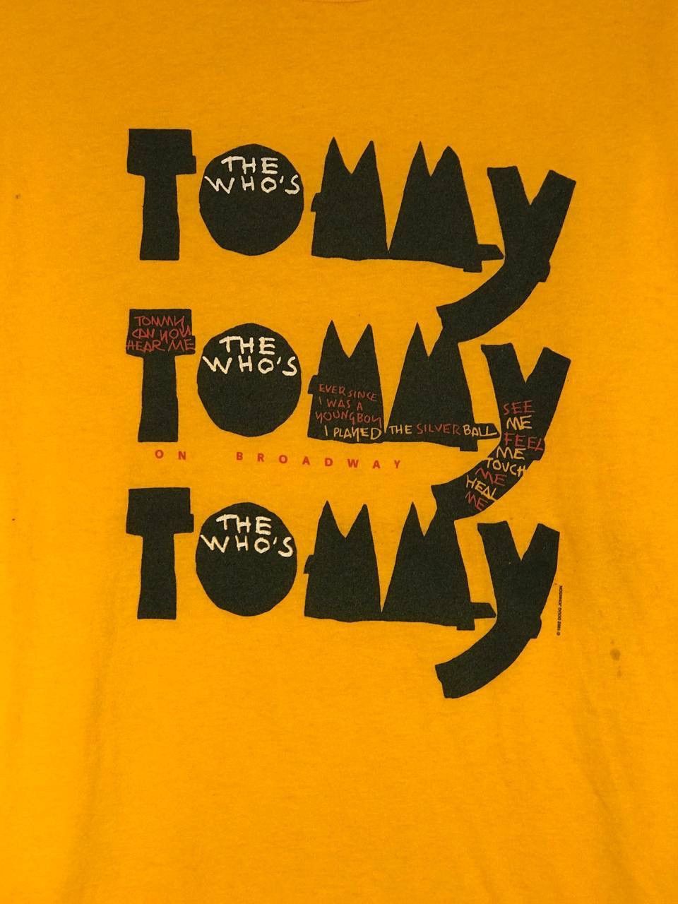 Band Tees vintage 1992 The Who tommy on broadway Size US XL / EU 56 / 4 - 3 Thumbnail