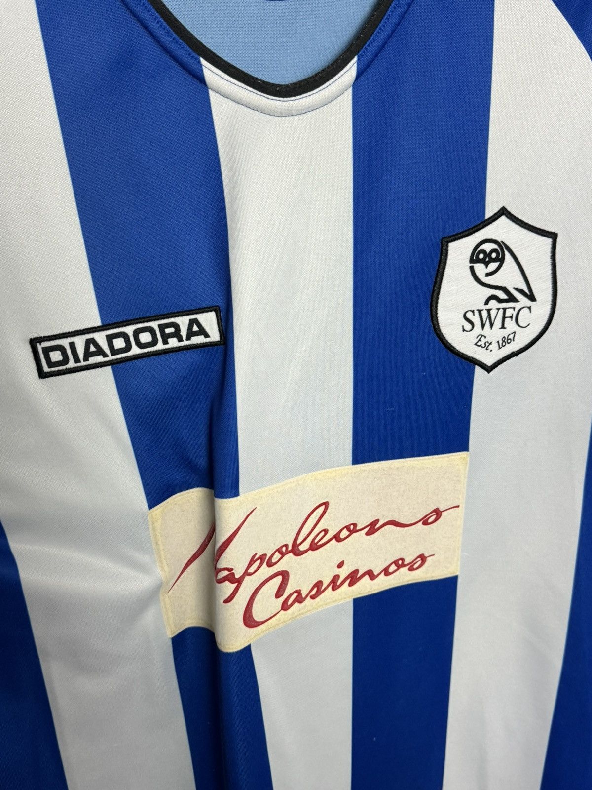 Diadora Sheffield Wednesday 03/05 Home Football Jersey Size US S / EU 44-46 / 1 - 3 Thumbnail