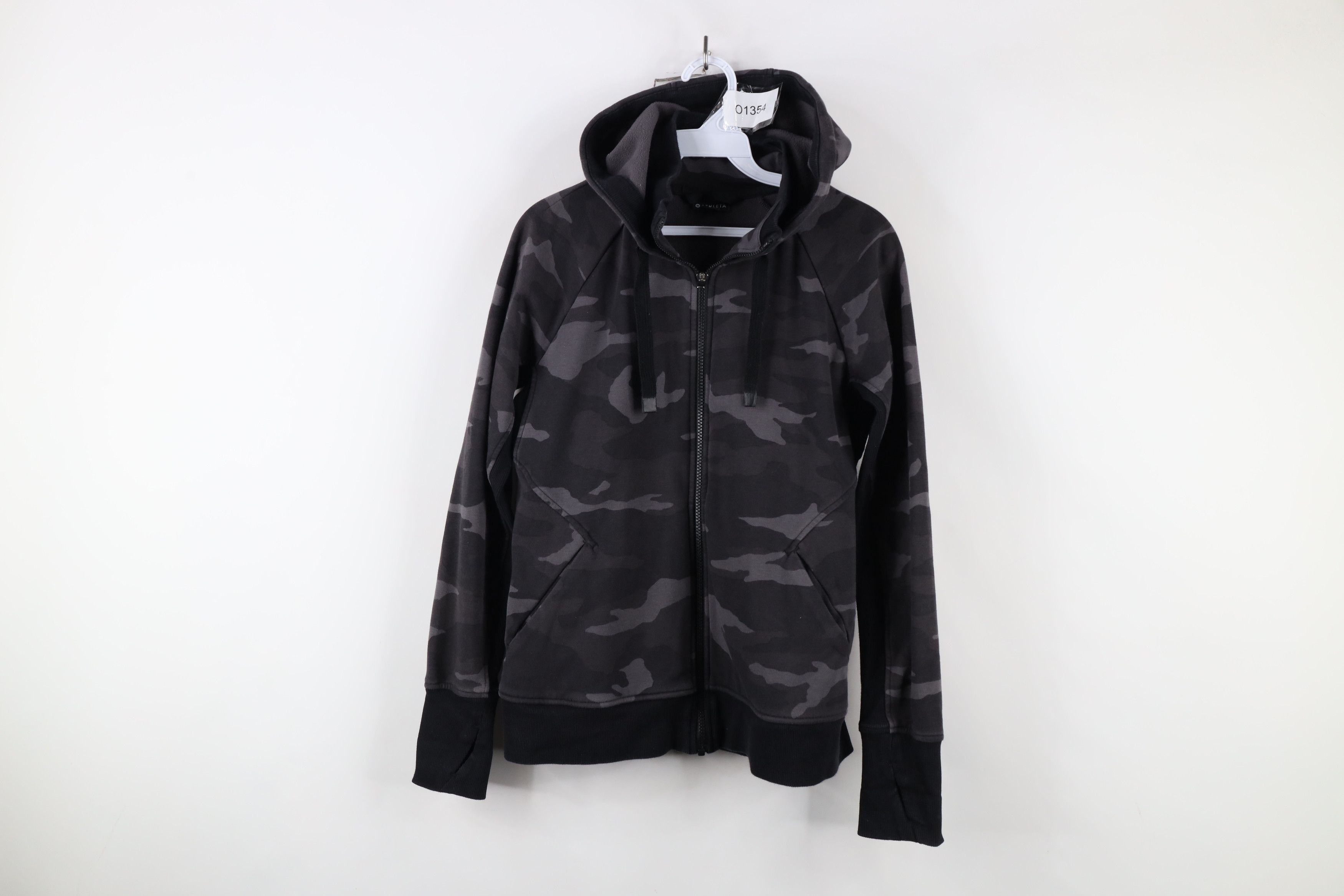 Athleta × Vintage Athleta Heavyweight Camouflage Full Zip Hoodie Sweatshirt Size S / US 4 / IT 40 - 1 Thumbnail