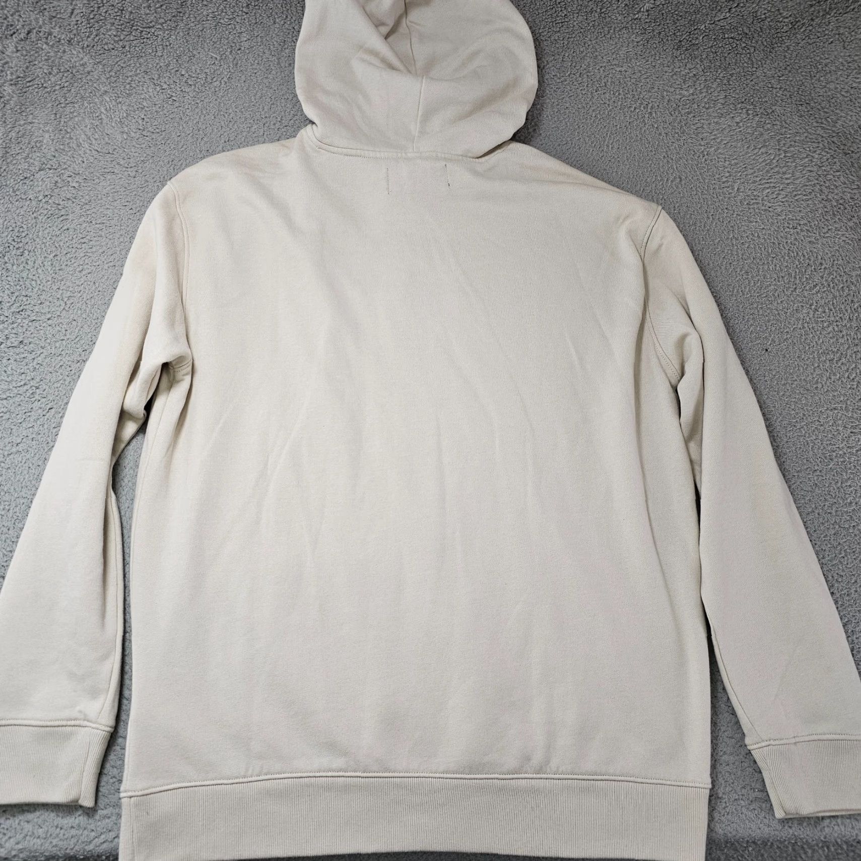 Abercrombie & Fitch Abercrombie & Fitch Sweater Mens Large Cream Embroidered Spellout Hoodie Preppy Size US L / EU 52-54 / 3 - 7 Thumbnail