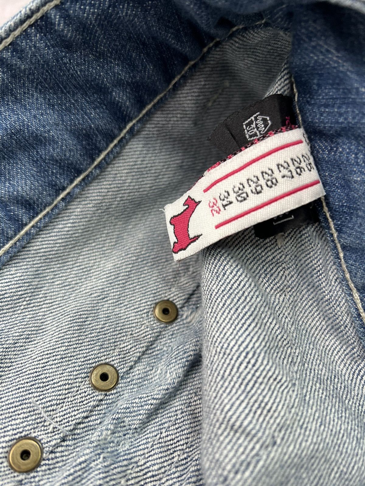 Japanese Brand × Tornado Mart × Vintage 90s Rare DENIM CARGO JEANS tornado mart STYLE Size US 32 / EU 48 - 7 Thumbnail