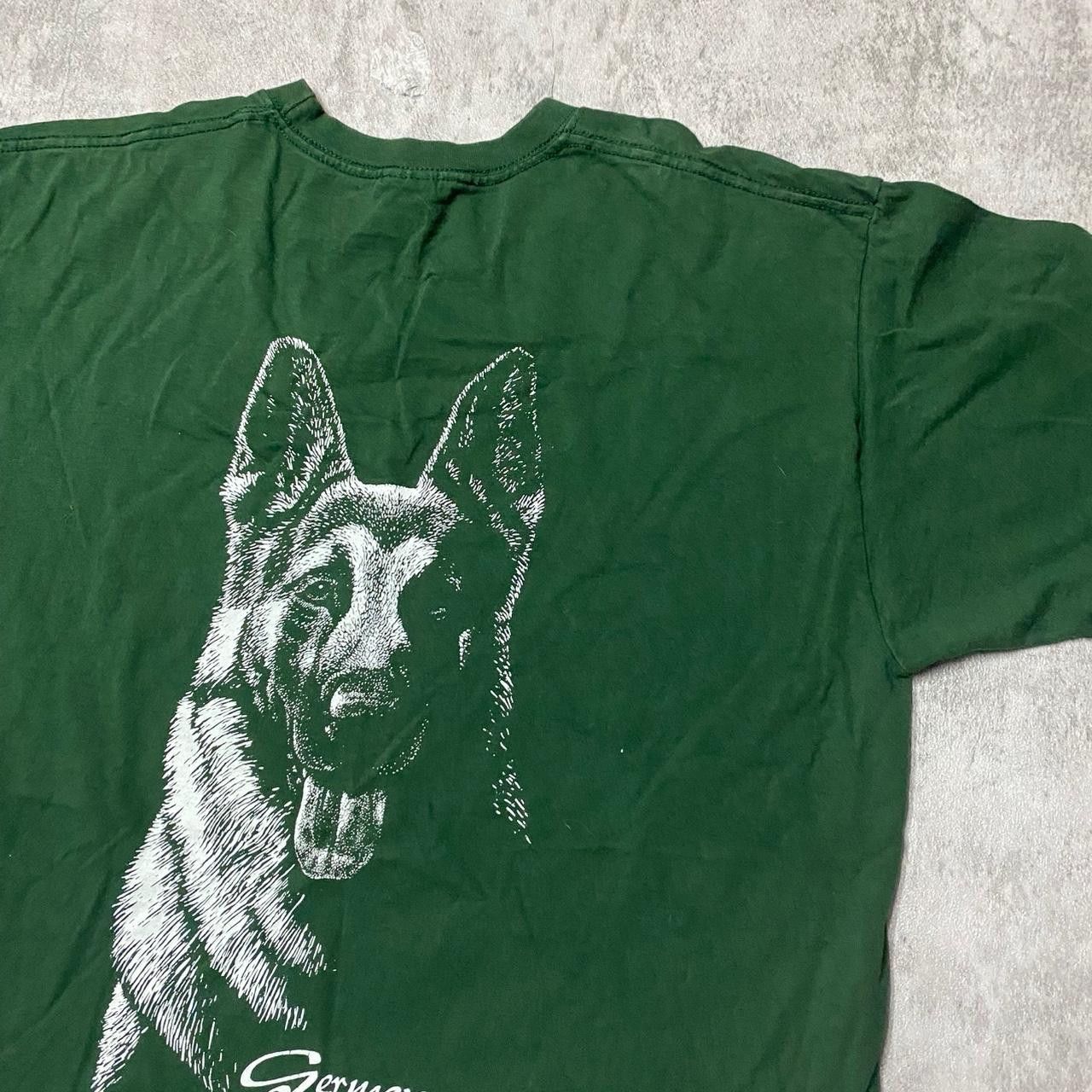 Other Green and white German Shepherd graphic tee #doglovers Size US L / EU 52-54 / 3 - 2 Thumbnail