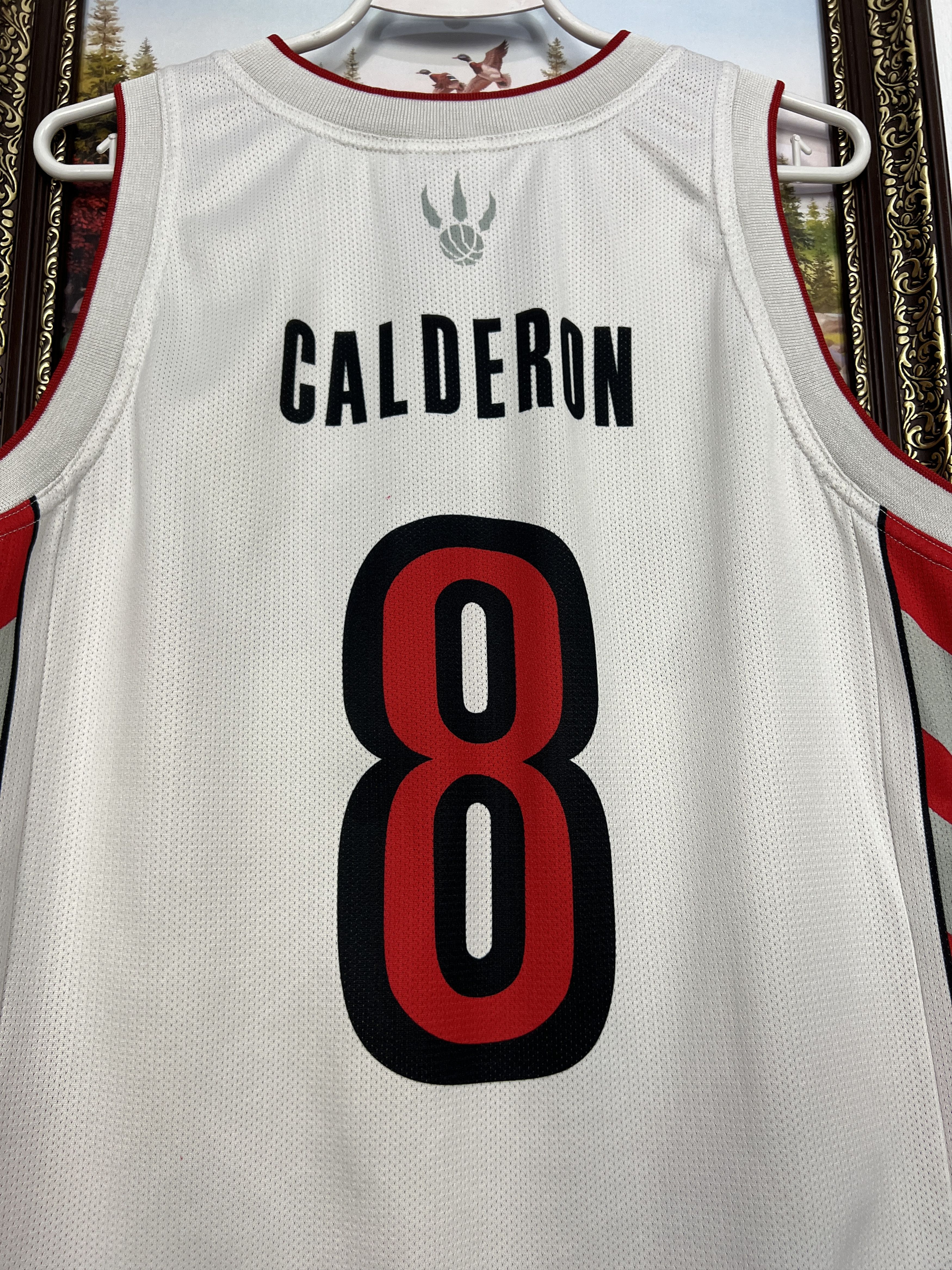 Vintage 90's Champion Toronto Raptors Calderon NBA Jersey