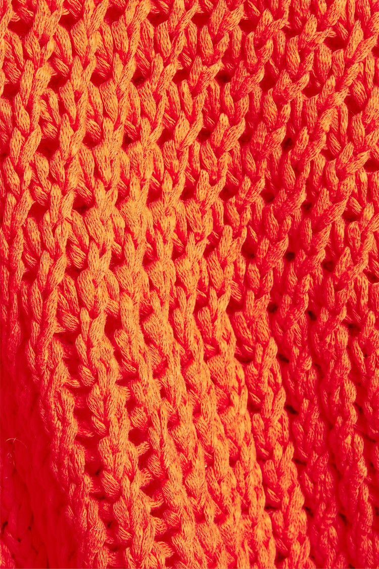 Acne Studios ACNE STUDIOS Crocheted cotton sweater Tomato Red Size: XXS Size XXS / US 00 / IT 34 - 3 Thumbnail