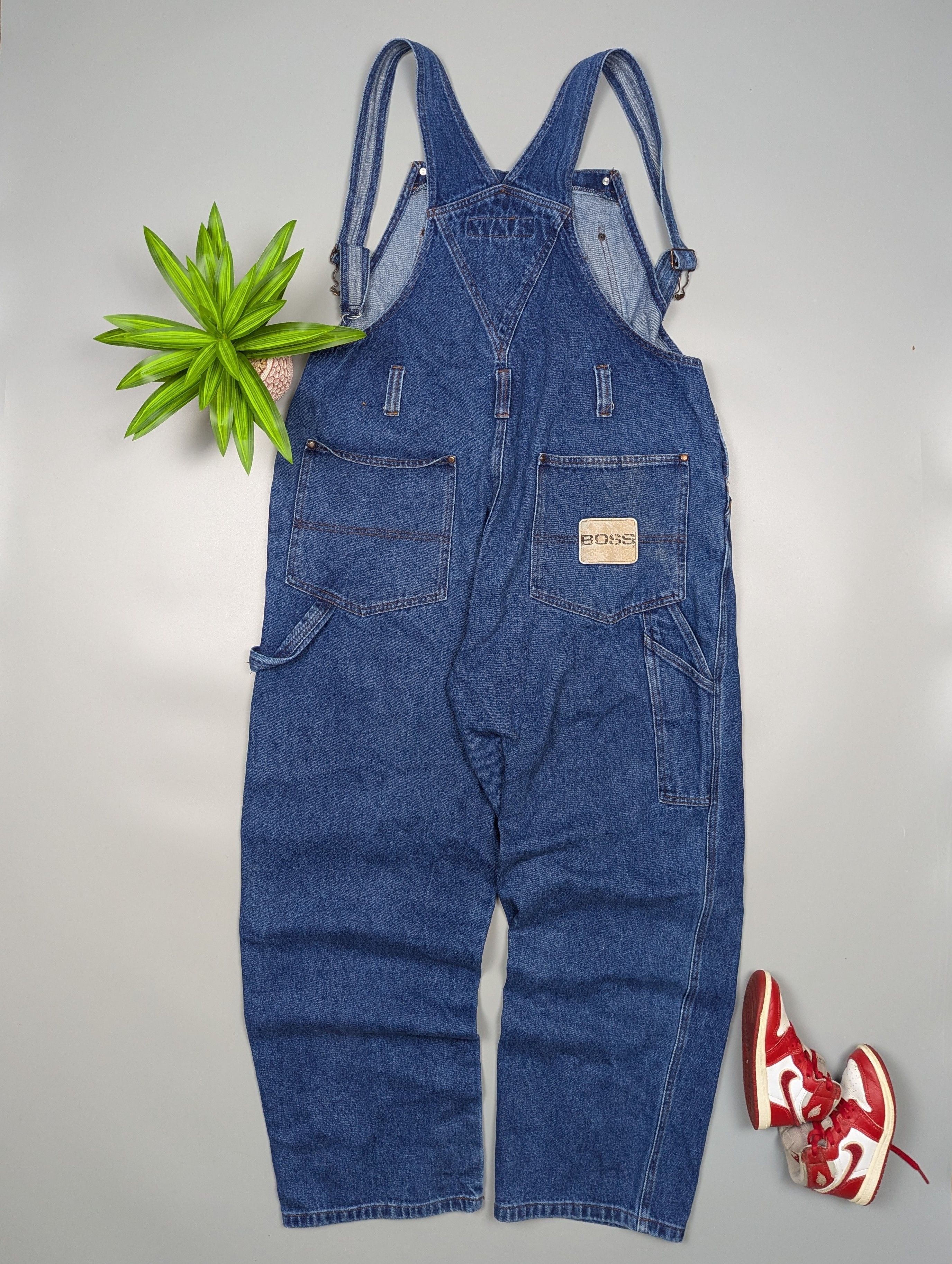 Hugo Boss BOSS Jeans Denim Overalls Men’s M Blue 80s 90s Vintage Size US 32 / EU 48 - 7 Thumbnail