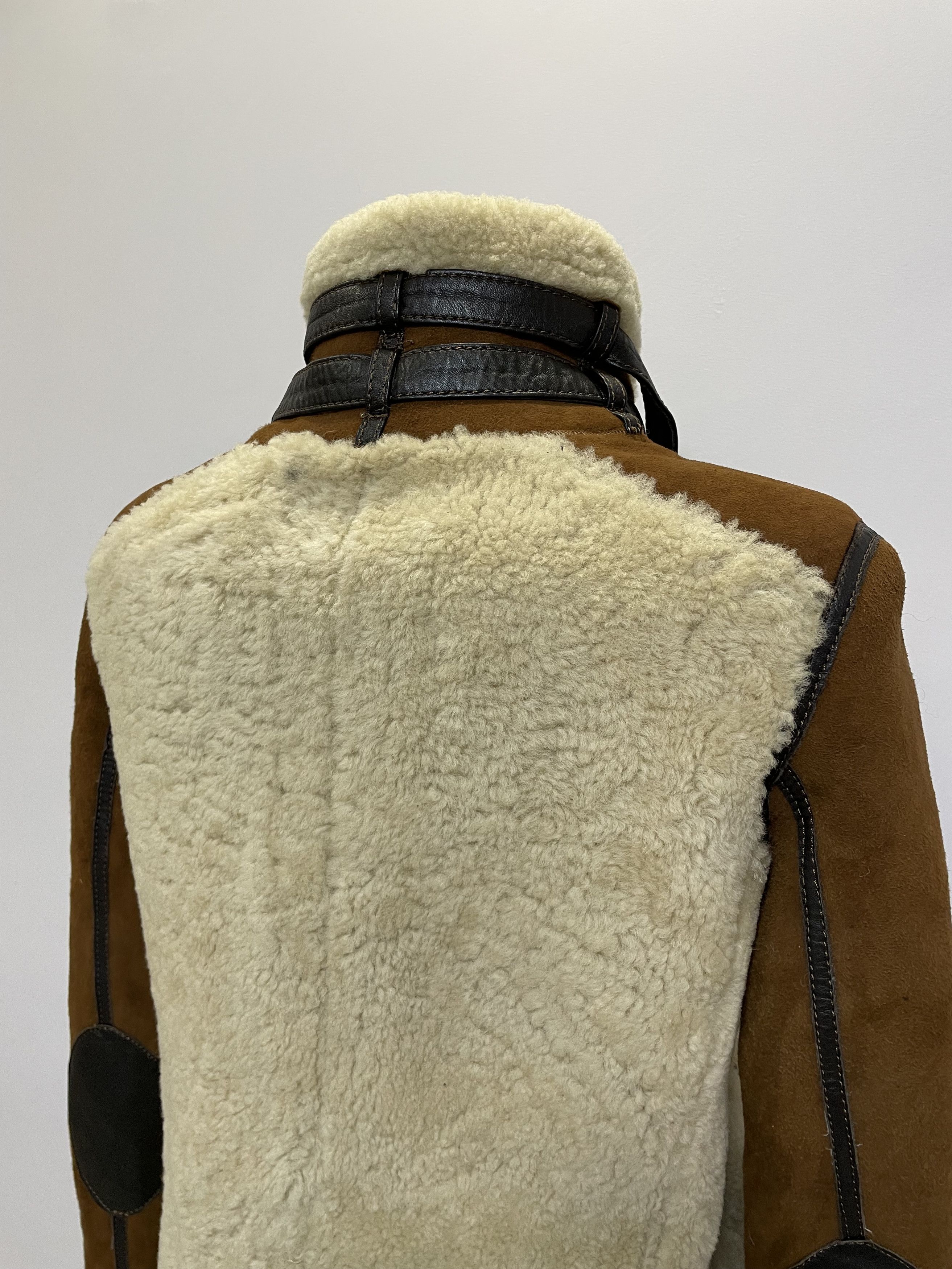 Massimo Dutti MASSIMO DUTTI Aviator Fur Shearling Bomber Jacket Sheepskin Size M / US 6-8 / IT 42-44 - 11 Thumbnail