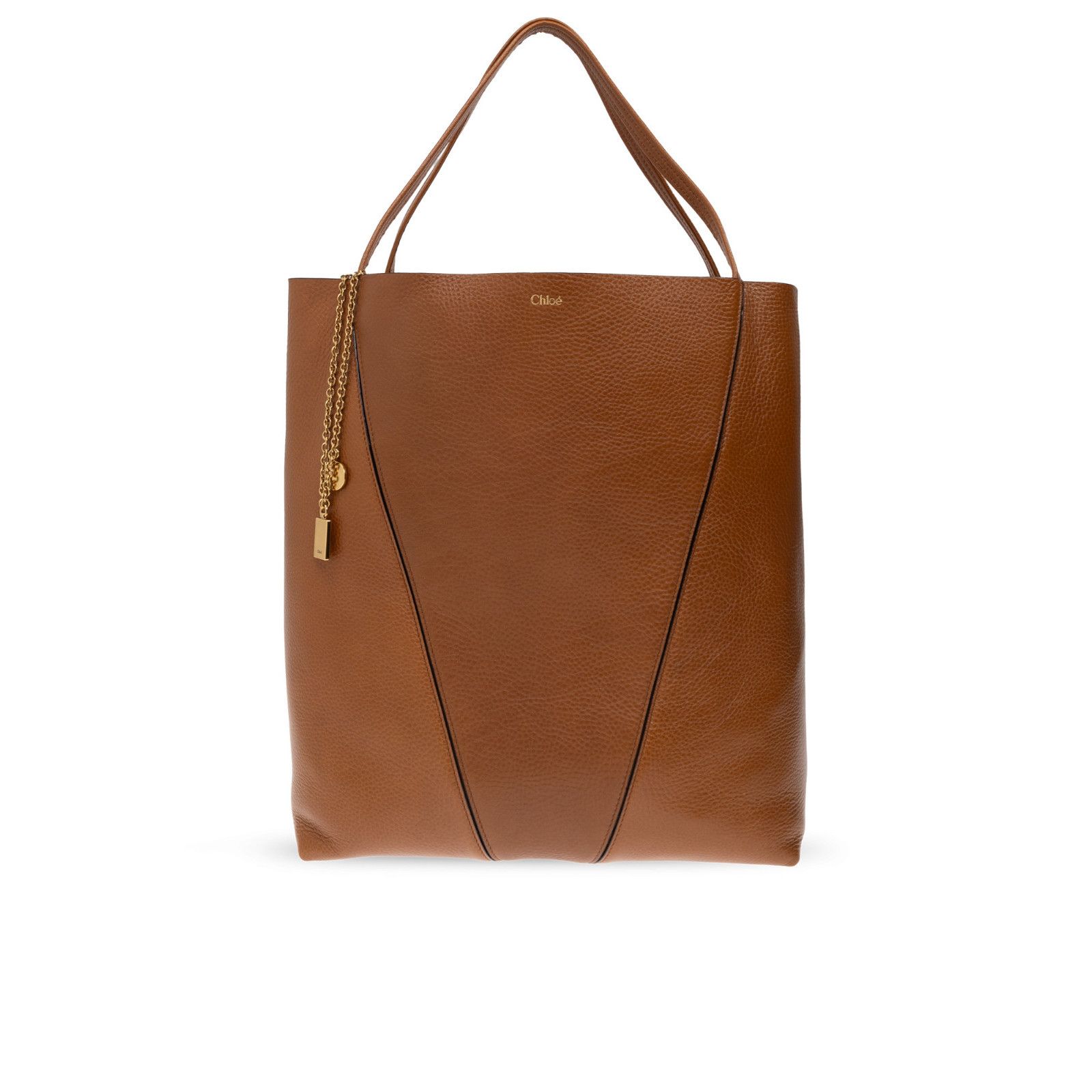 Chloe Chloe Large Spin Clay Brown Grained Leather Tote Bag New & A Size ONE SIZE - 2 Thumbnail