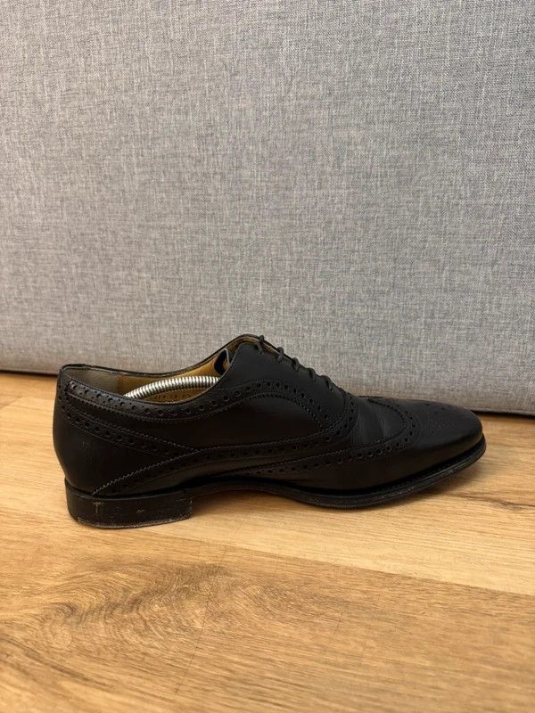 Barker Barker England Turing Calf Leather Oxford Brogue UK10 44 Size US 11 / EU 44 - 3 Thumbnail