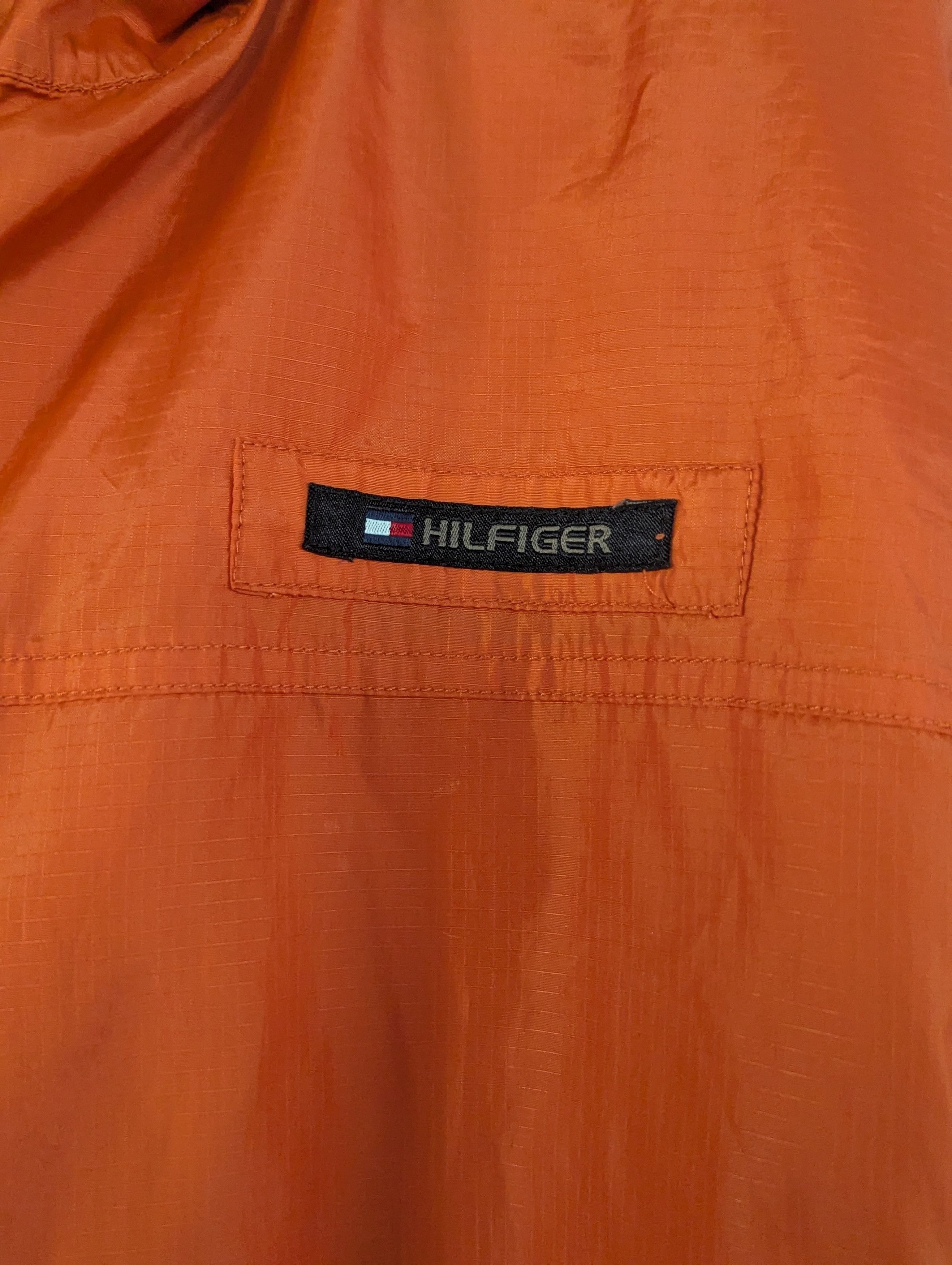 Tommy Hilfiger Tommy Hilfiger Orange Y2K Windbreaker Jacket Large Vintage Size US L / EU 52-54 / 3 - 3 Thumbnail