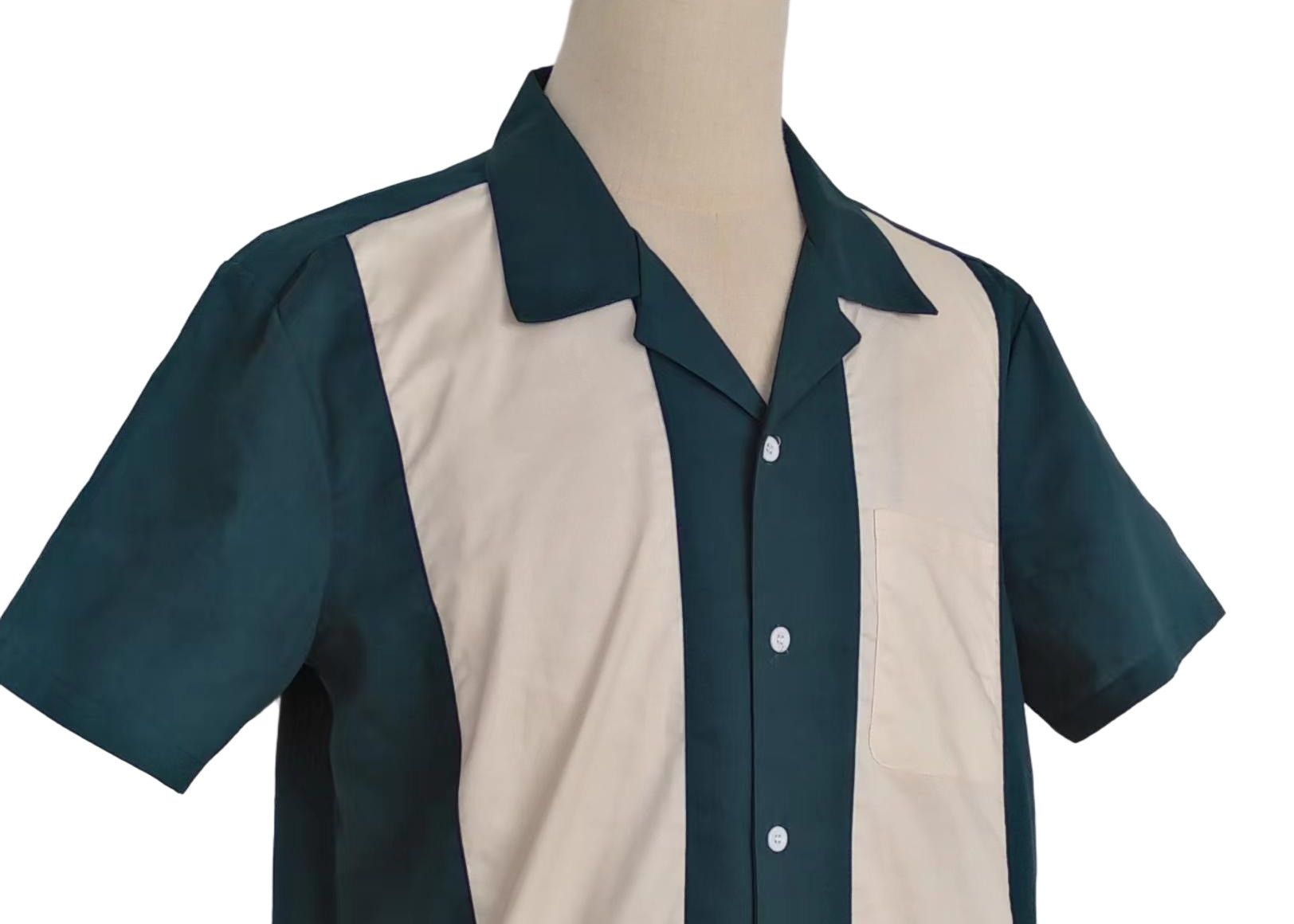 Other Vintage Style Western Shirts Bowling Shirts-teal Size US XL / EU 56 / 4 - 4 Thumbnail