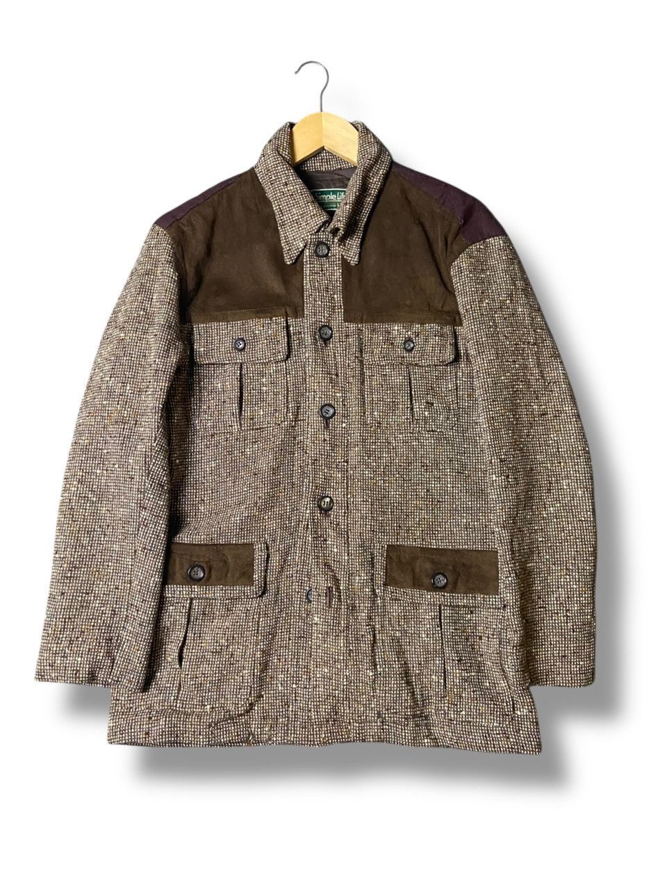 Japanese Brand × RENOWN × Vintage Renown x SimpleLife Tweed Wool Jacket (127) Size US M / EU 48-50 / 2 - 1 Thumbnail