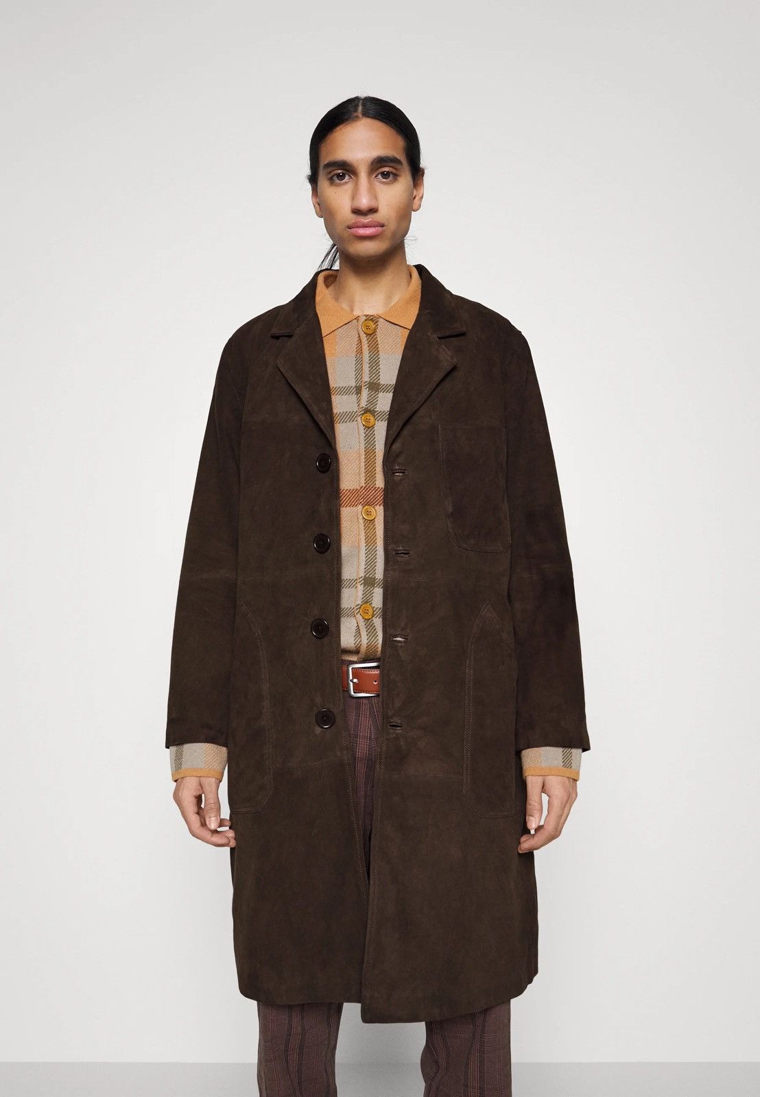 Deadwood !DS! SS23 Deadwood Painter Suede Leather Coat Size US M / EU 48-50 / 2 - 3 Thumbnail