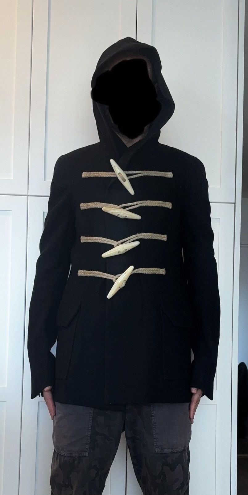 Rick Owens BNWT Toggle Hooded Duffle Coat Size US S / EU 44-46 / 1 - 9 Thumbnail