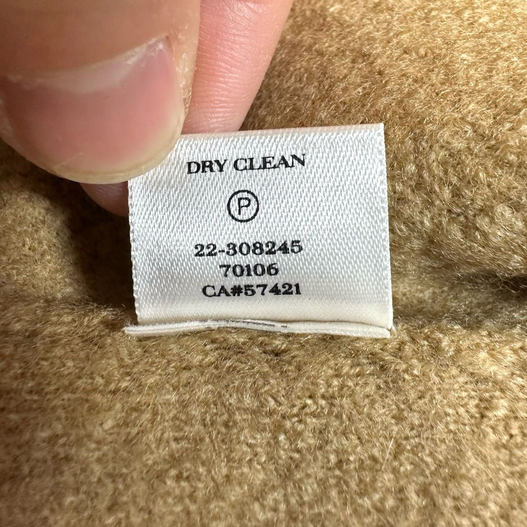 Ann Taylor Ann Taylor Jacket Womens M Beige 100% Wool Open Front Zip GUC Size M / US 6-8 / IT 42-44 - 6 Thumbnail
